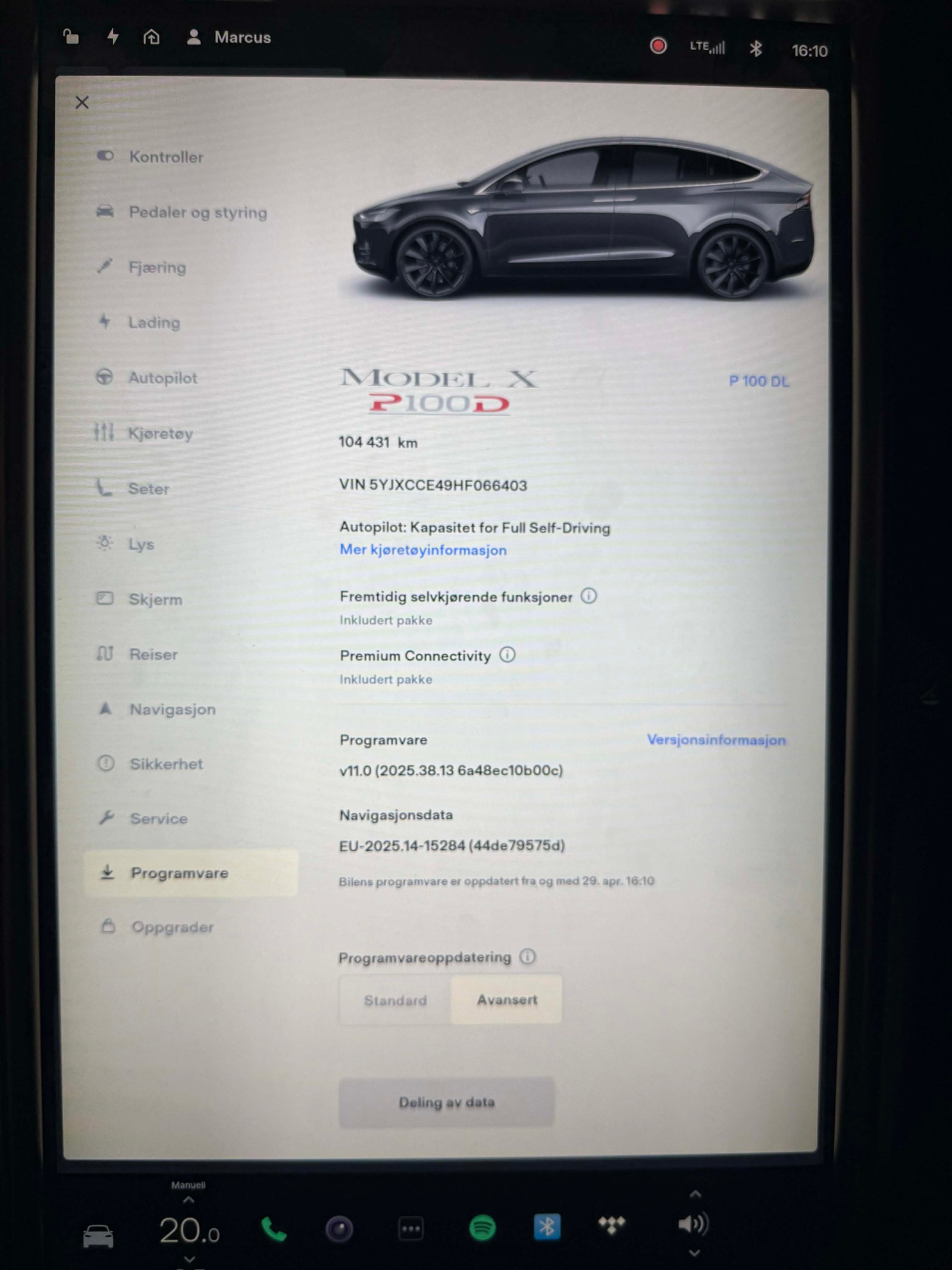Tesla Model X P100D, 611ps, 2017