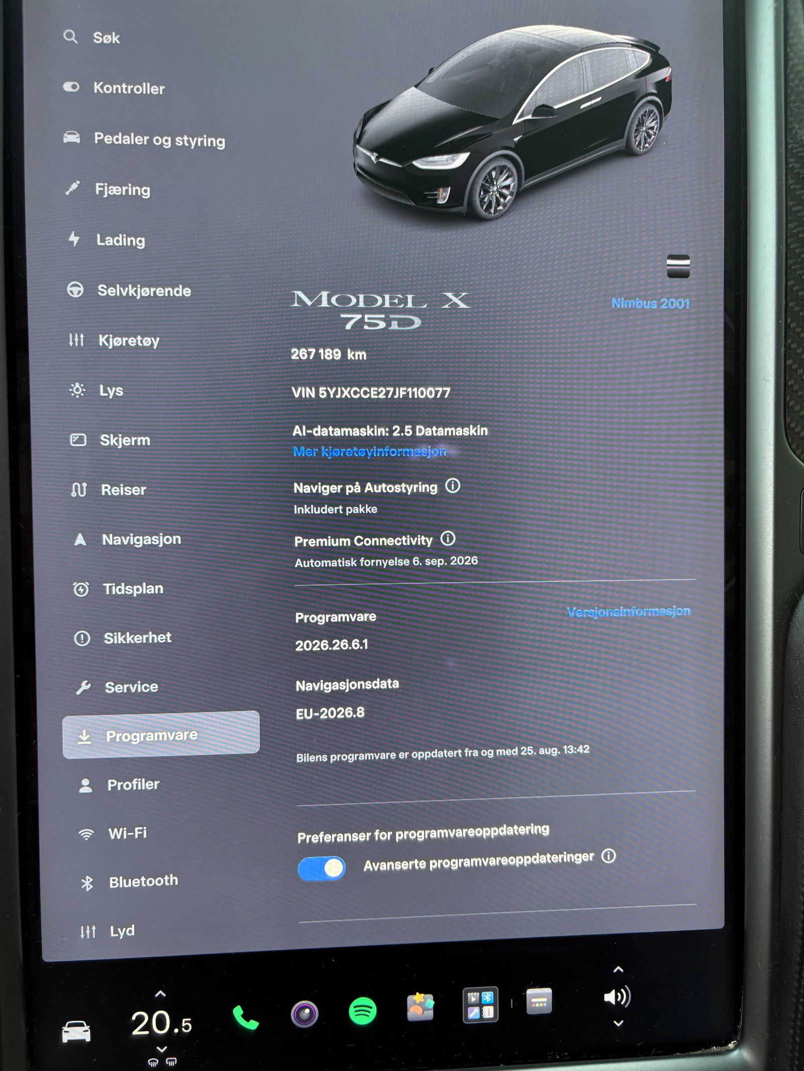 Tesla Model X 75D, 525hp, 2018