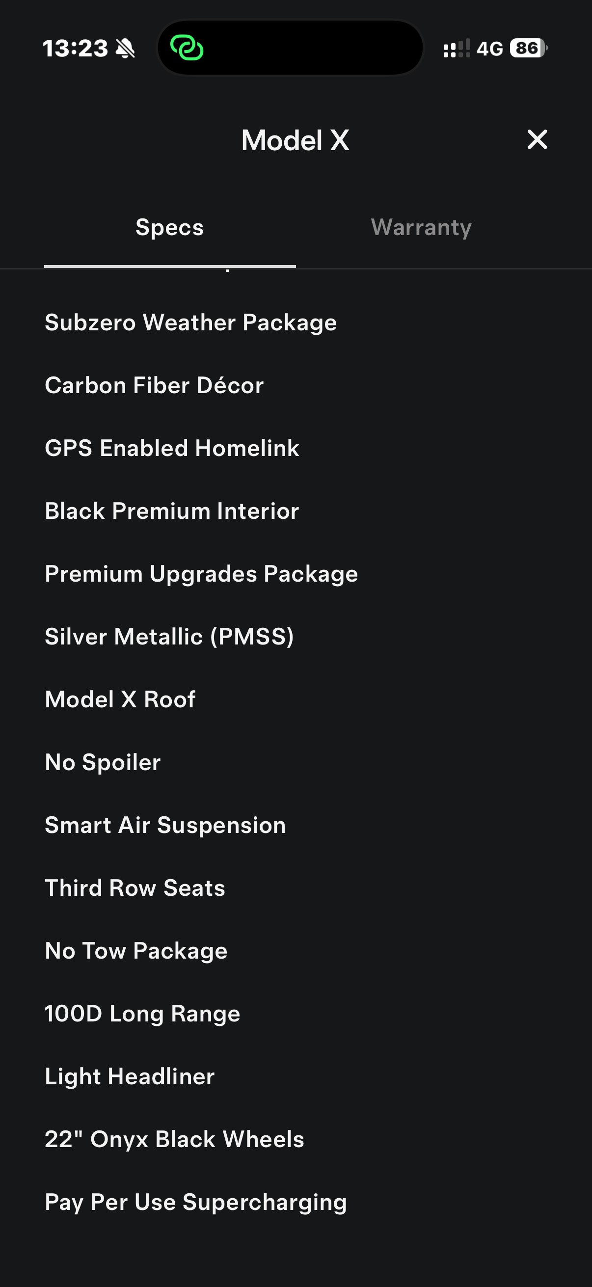 Tesla Model X 100D, 423hp, 2018