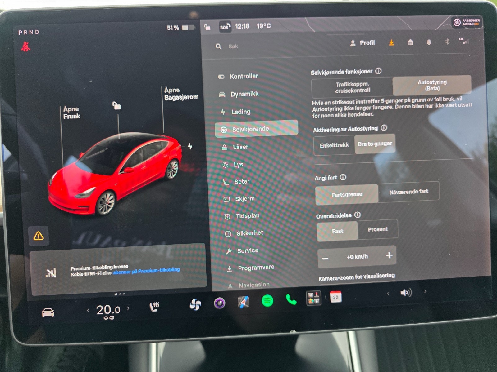 Tesla Model 3 Performance, 513hk, 2019