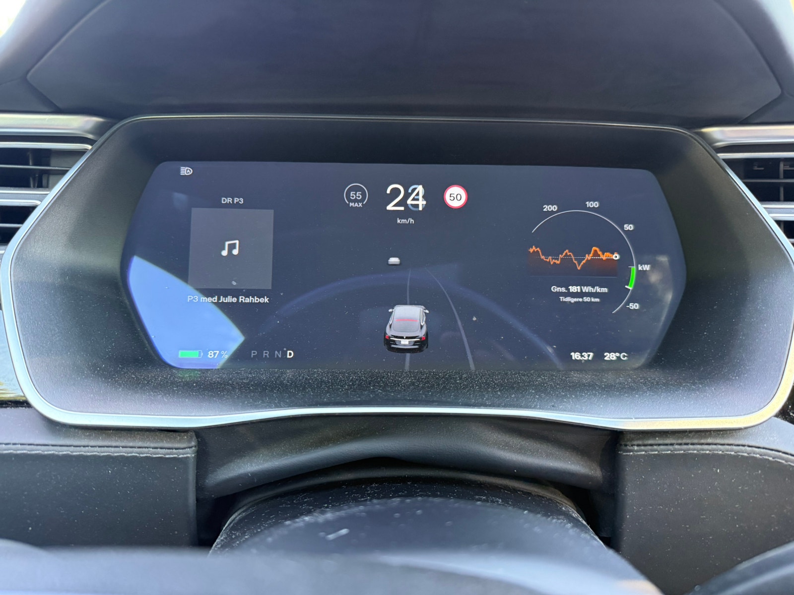 Tesla Model S 75D, 525hp, 2017