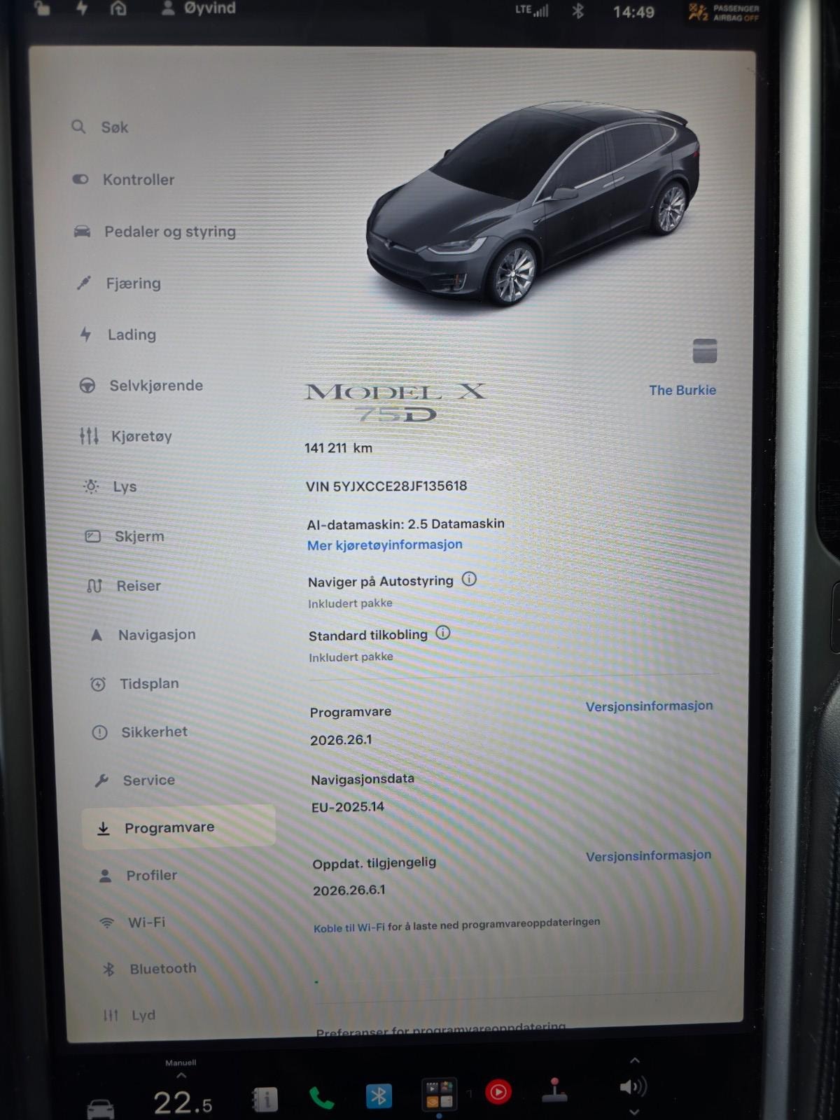 Tesla Model X 75D, 525ps, 2018