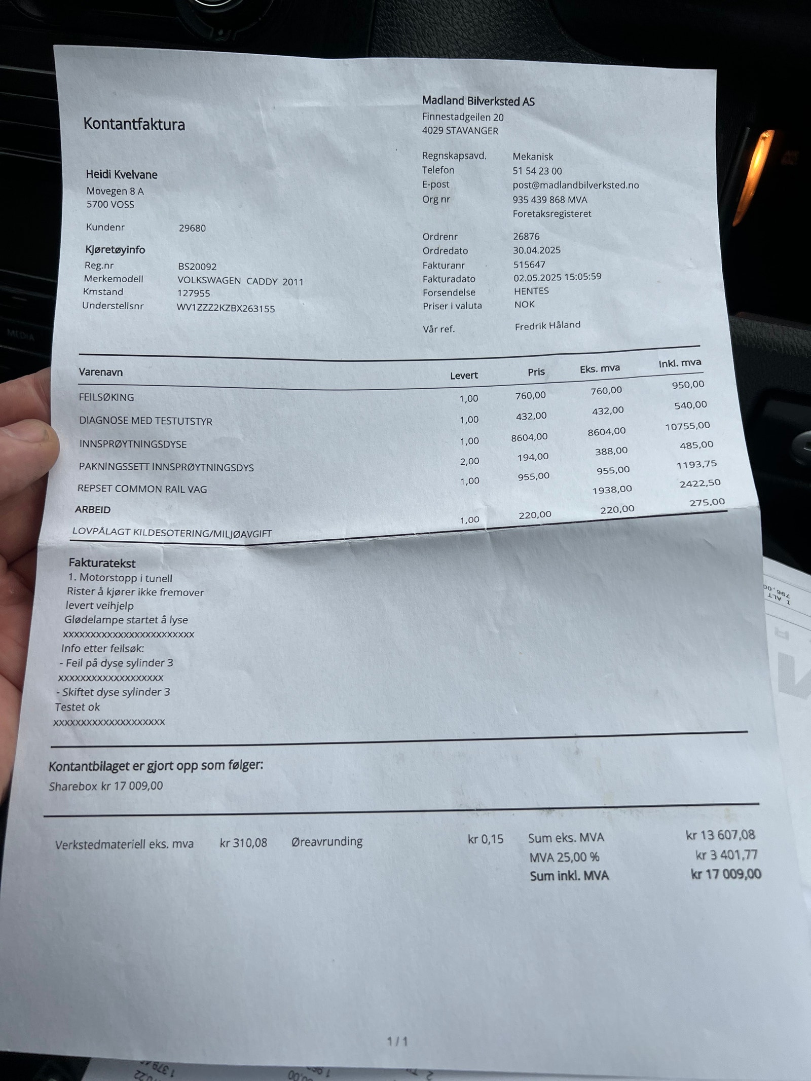 Volkswagen Caddy Maxi Panel Van 1.6 TDI BMT DPF Manual, 5-trins, 102ps, 2011