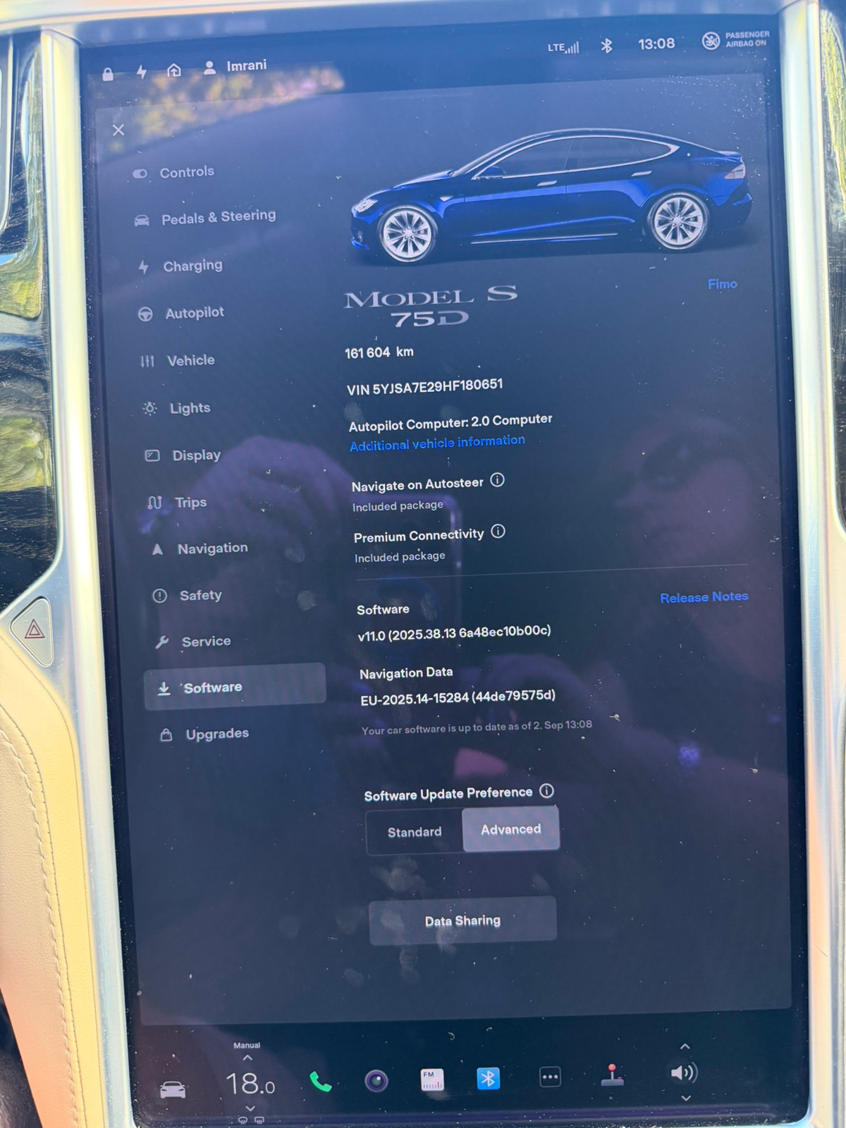 Tesla Model S 75D, 525ps, 2017