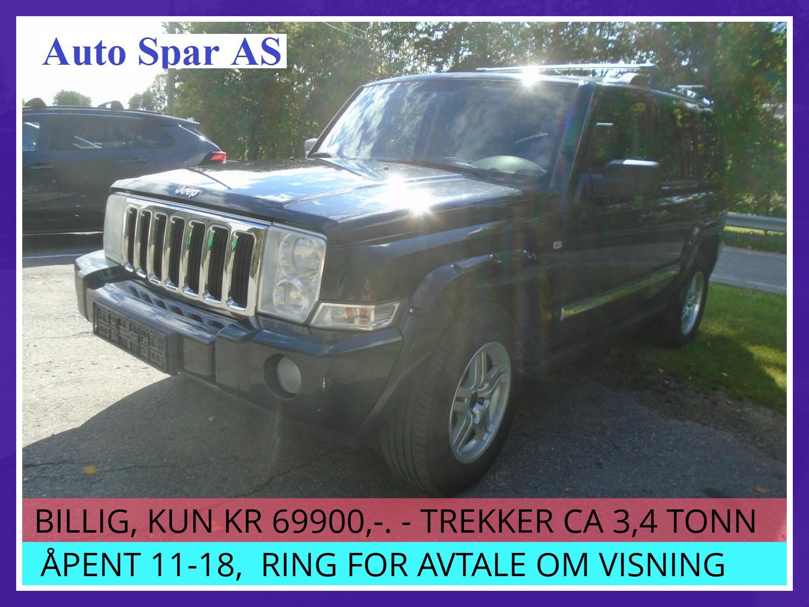 Jeep Commander 3.0 V6 CRD 4WD Automatic, 5-trins, 218ps, 2007