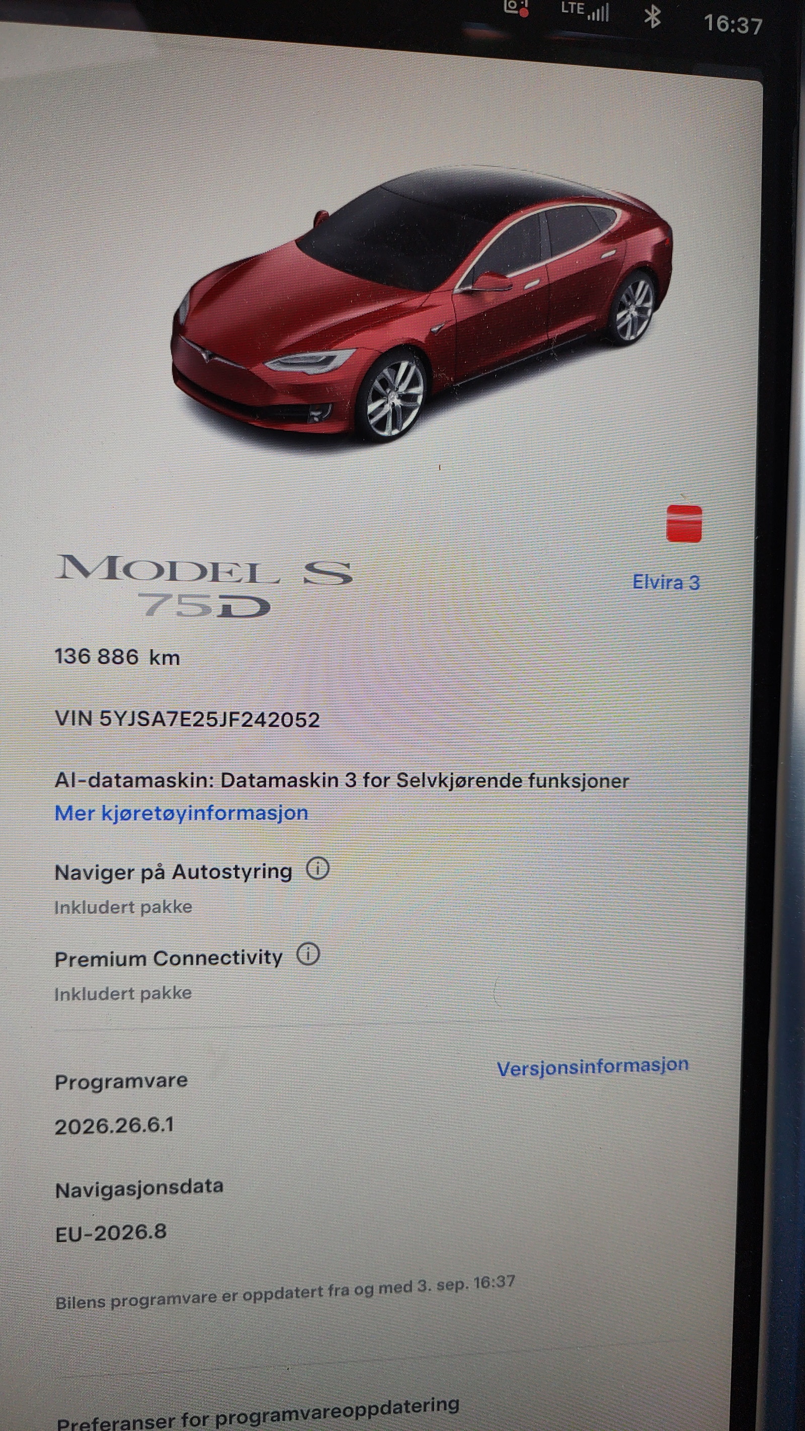 Tesla Model S 75D, 525ps, 2018