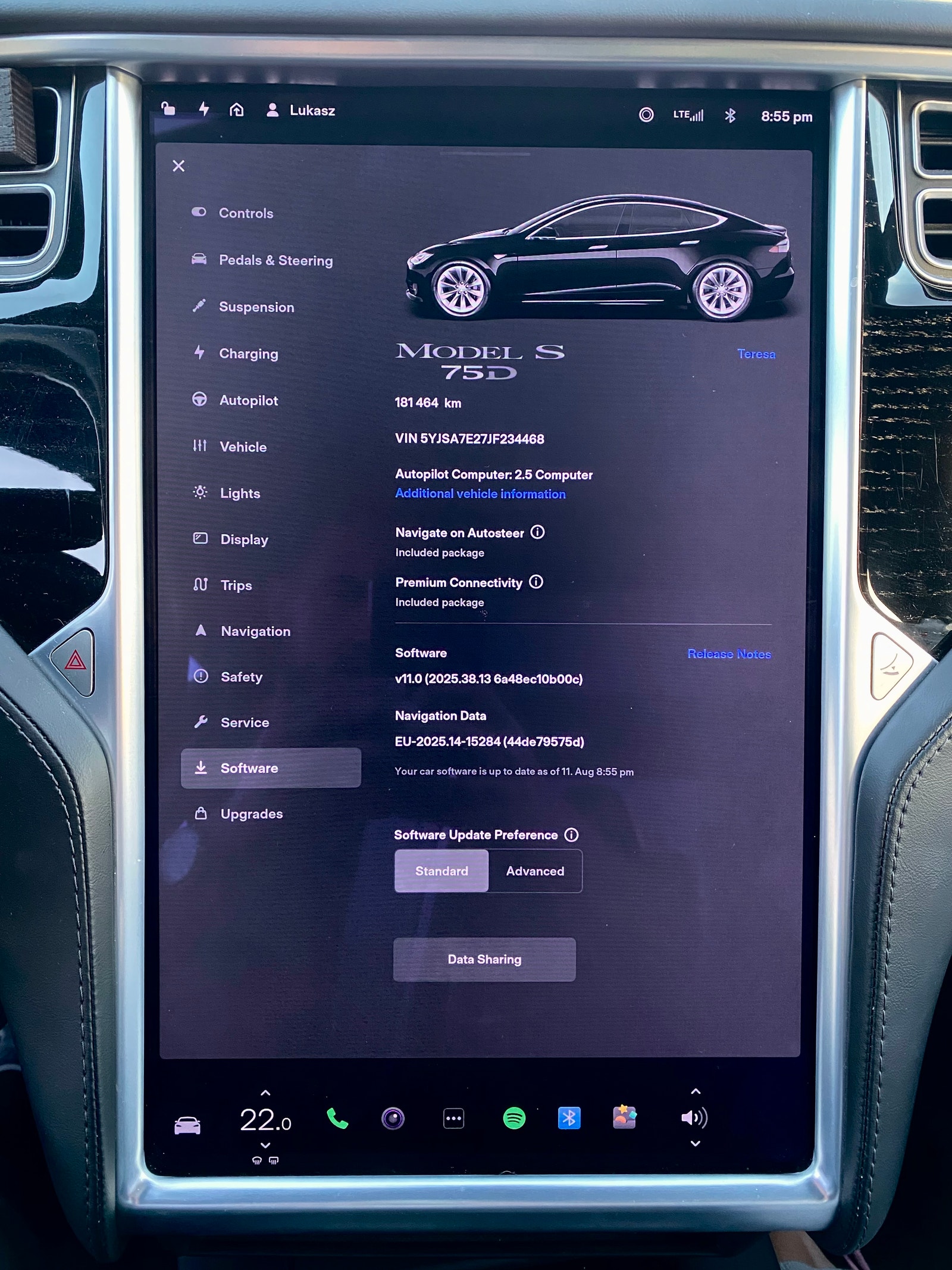 Tesla Model S 75D, 525ps, 2018
