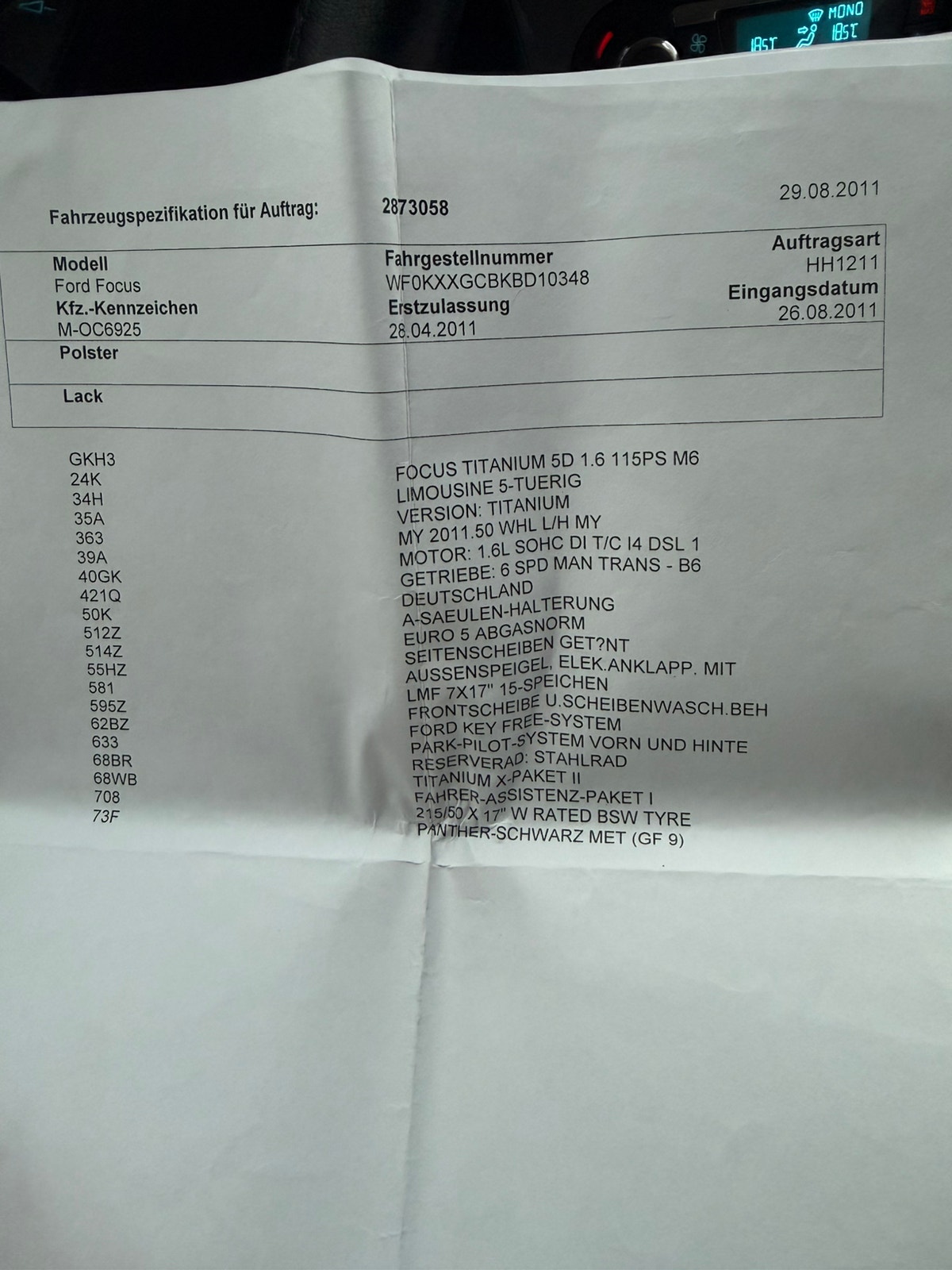 Ford Focus 1.6 TDCi Manual, 115hp, 2011