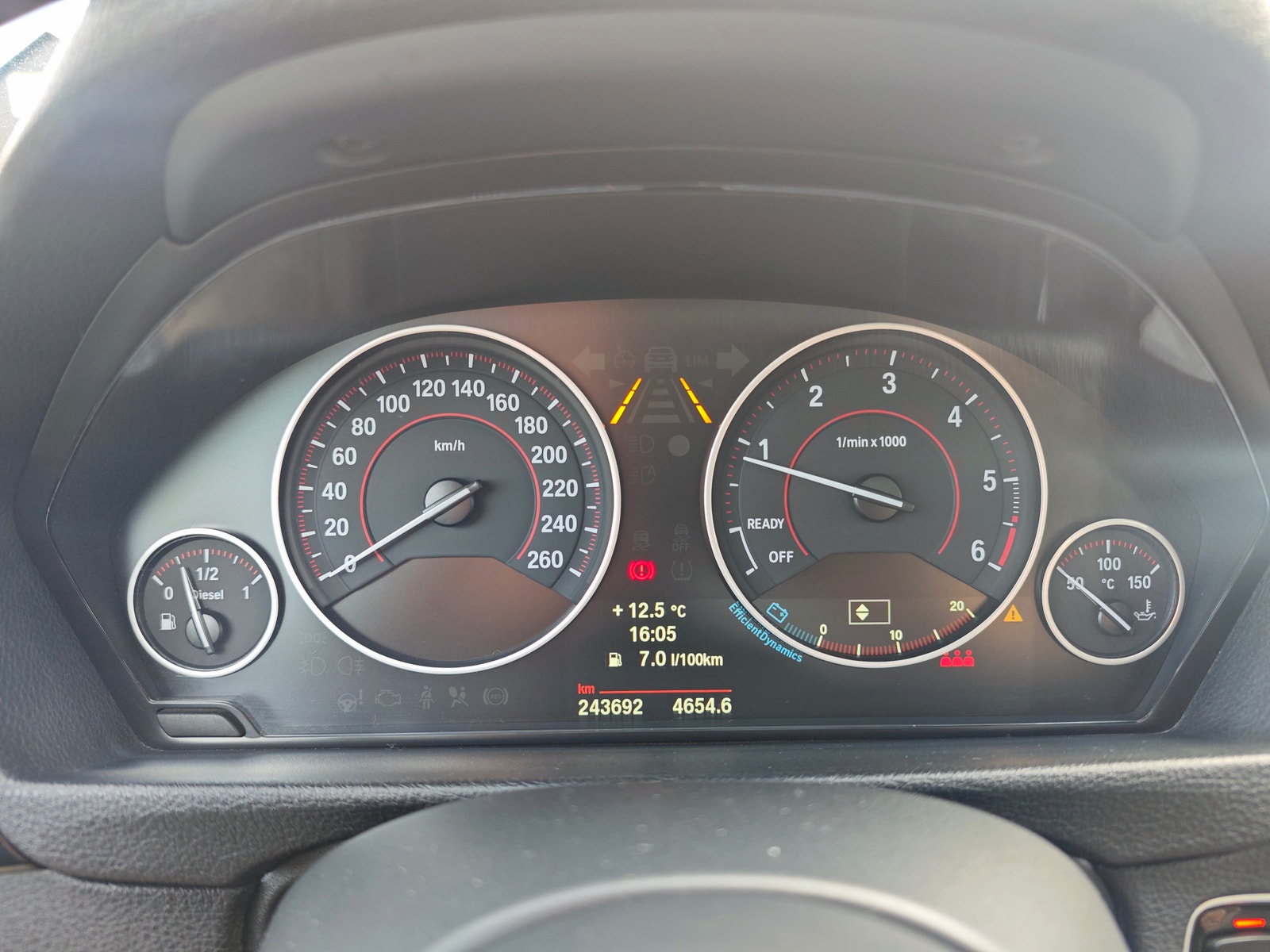 BMW 320d Sedan EfficientDynamics Manuell, 6-trinn, 163hk, 2013
