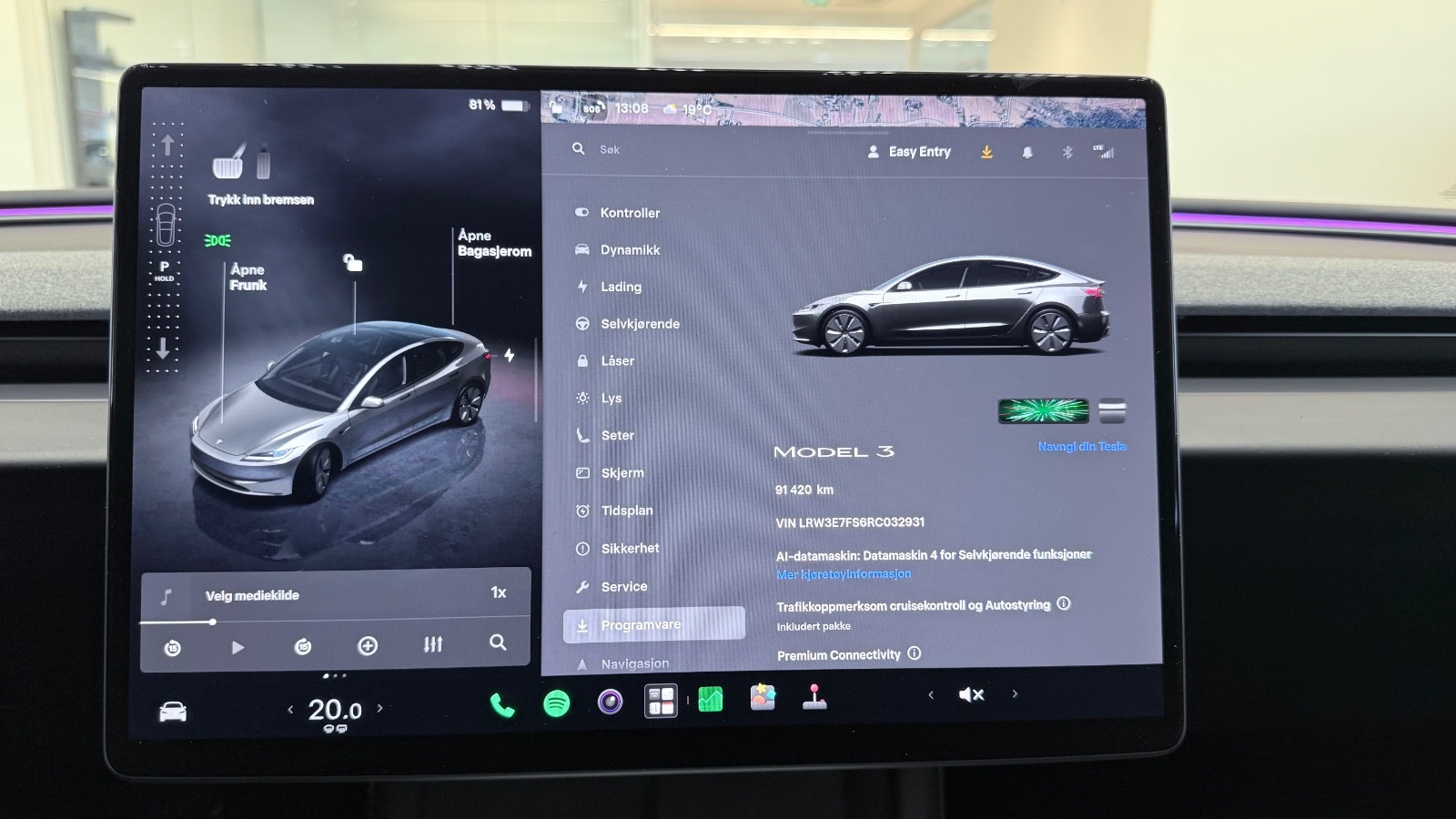 Tesla Model 3 Standard Range, 283hk, 2024
