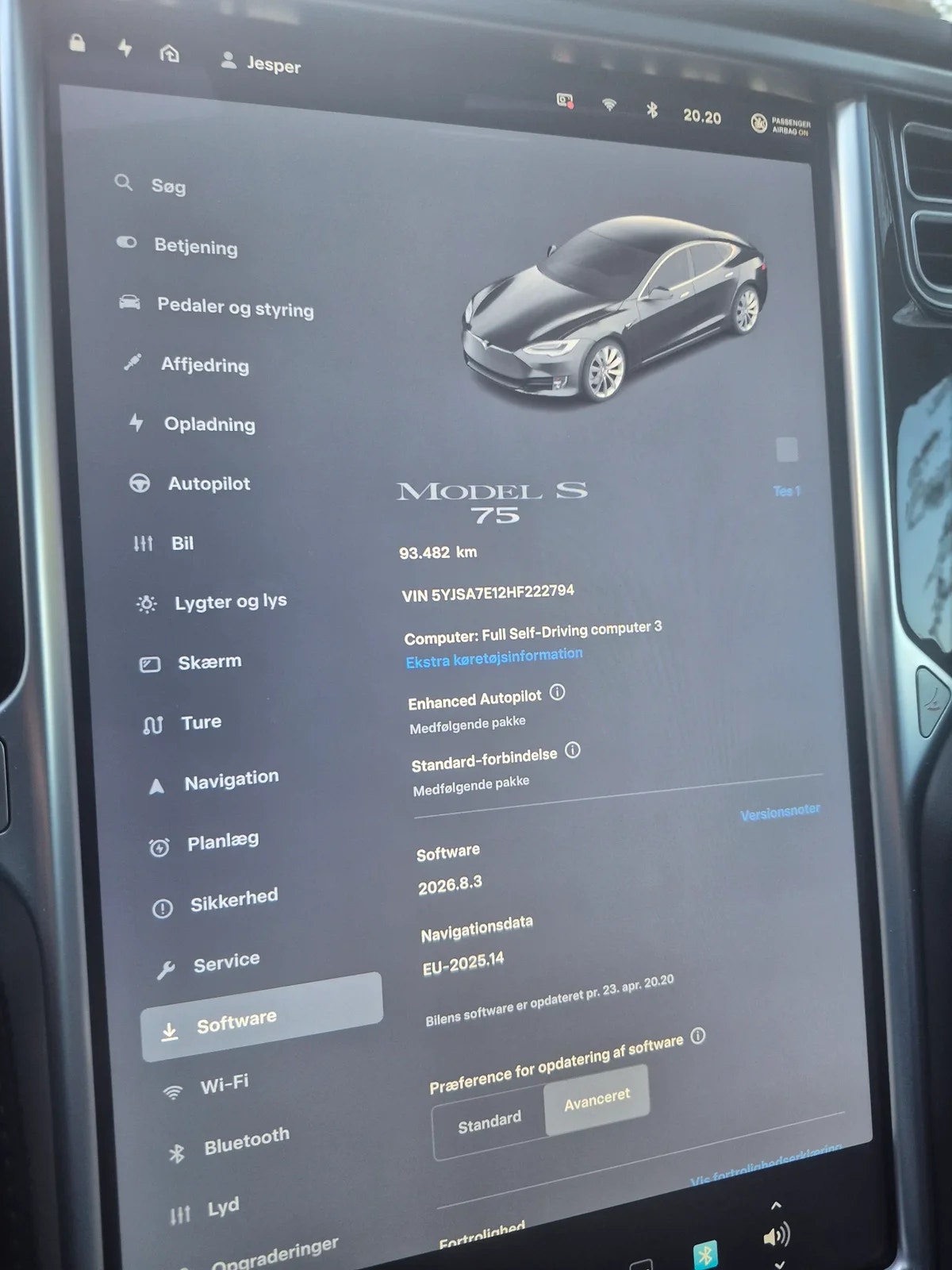 Tesla Model S 75, 320hp, 2017