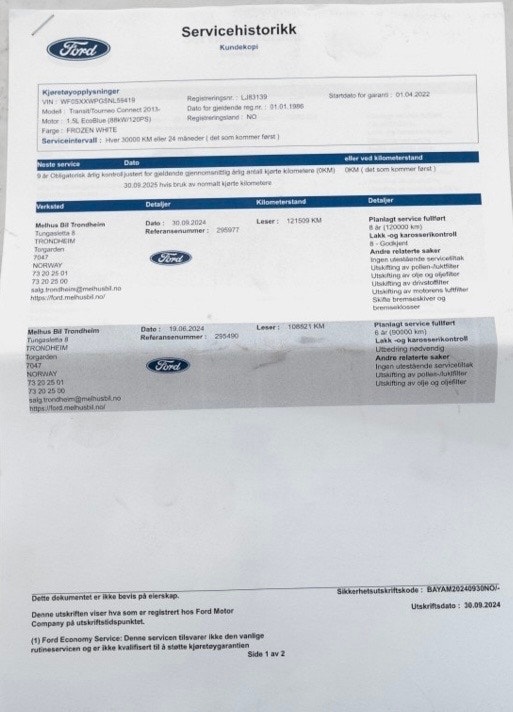 Ford Transit Connect 250 LWB 1.5 EcoBlue Manual, 120hp, 2022