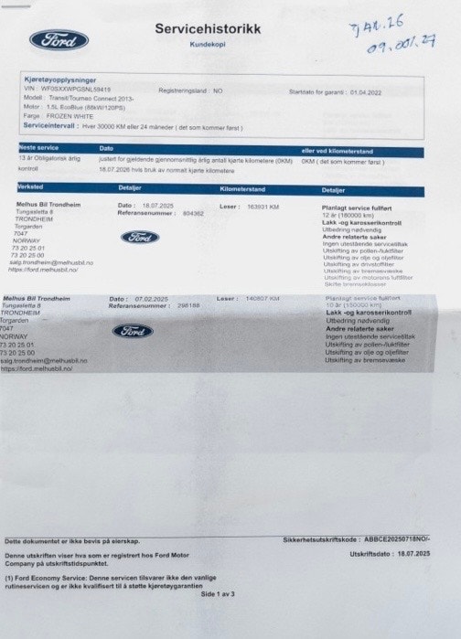 Ford Transit Connect 250 LWB 1.5 EcoBlue Manual, 120hp, 2022