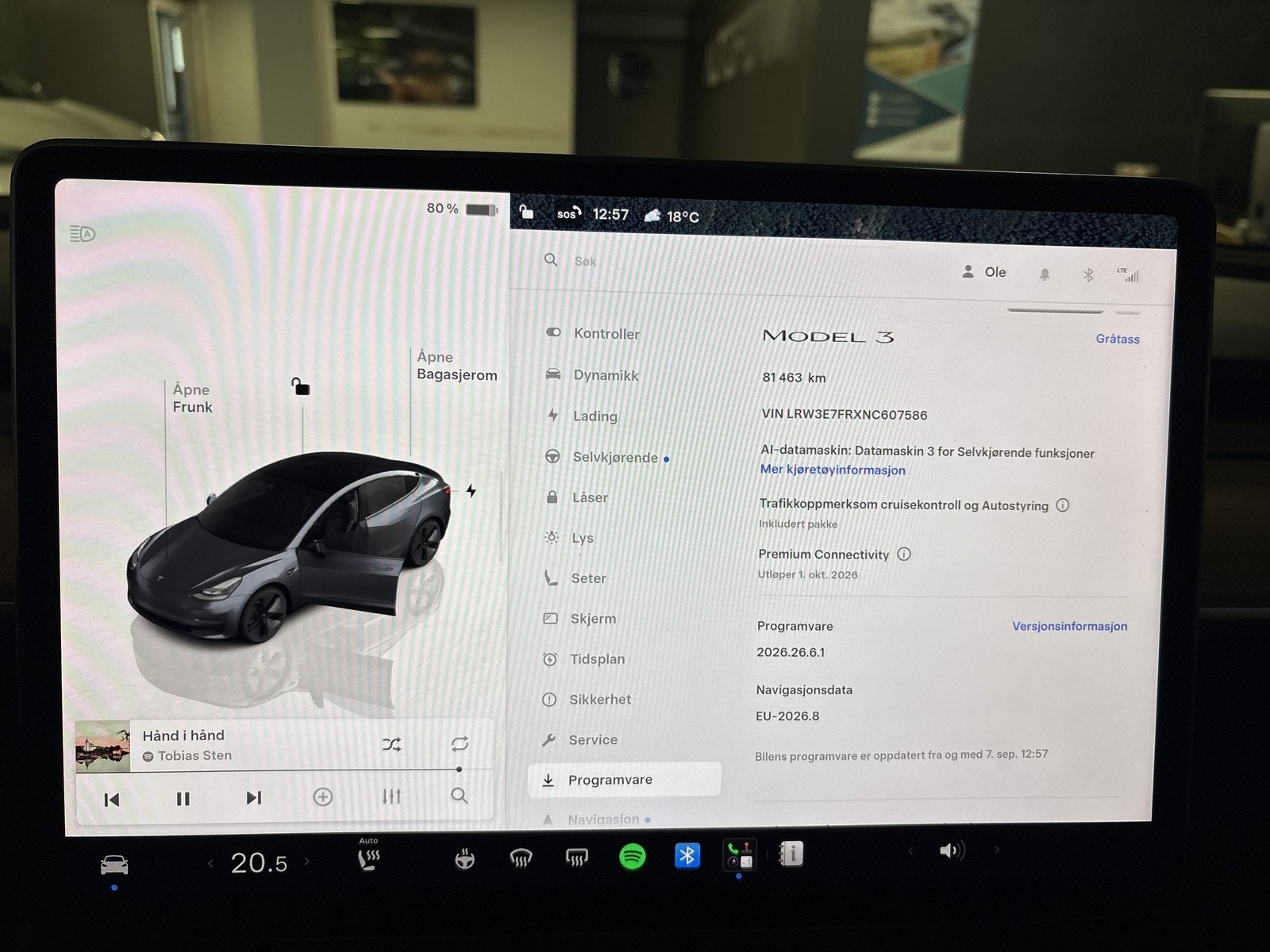 Tesla Model 3 Standard Range, 283hp, 2022