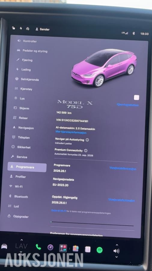 Tesla Model X 75D, 525hp, 2019