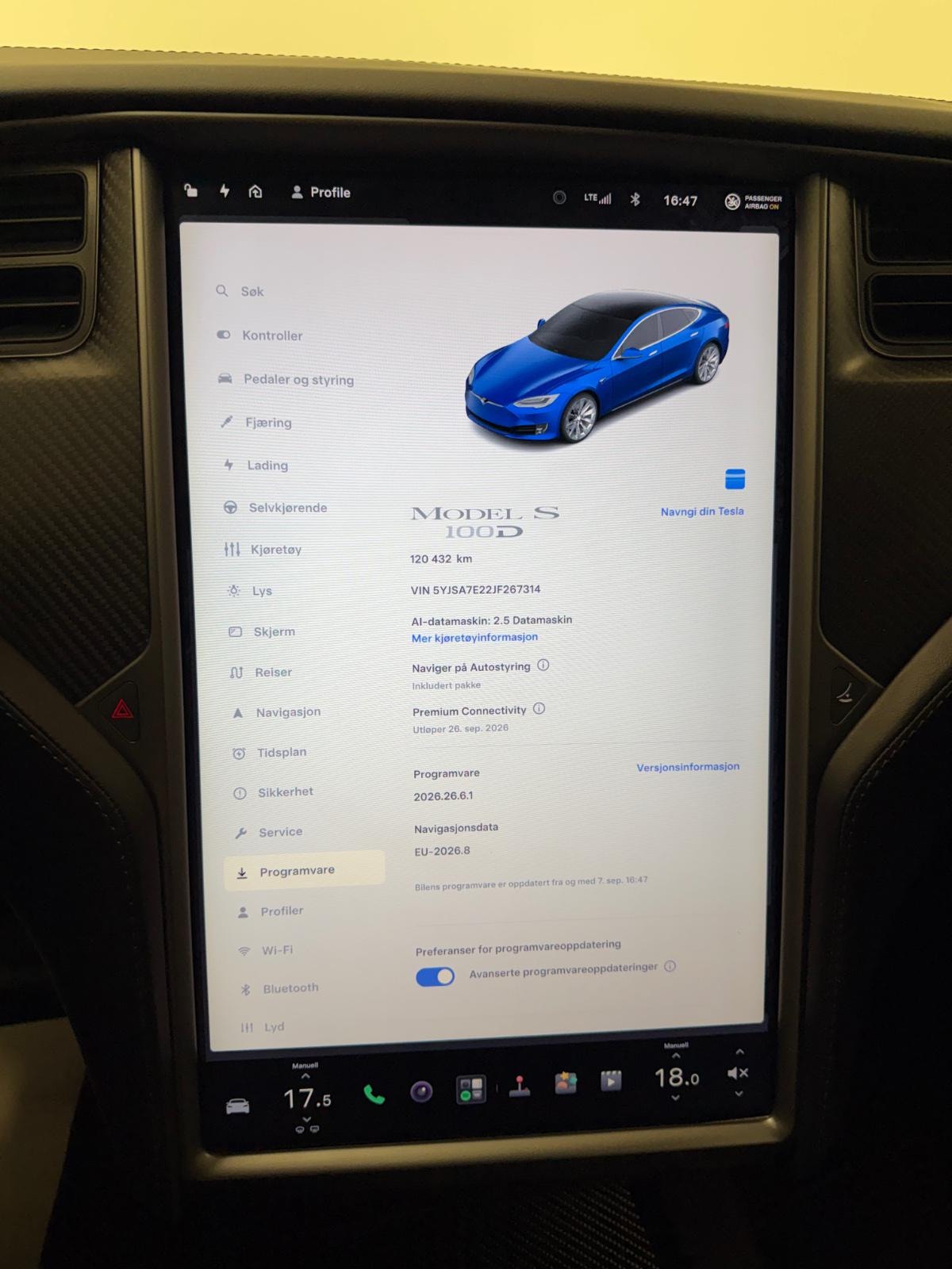 Tesla Model S 100D, 525ps, 2018