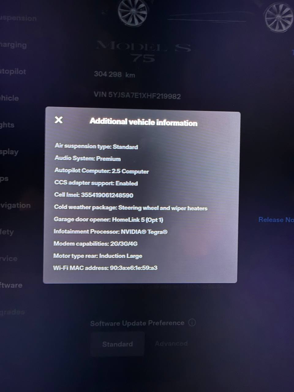 Tesla Model S 75, 320ps, 2017