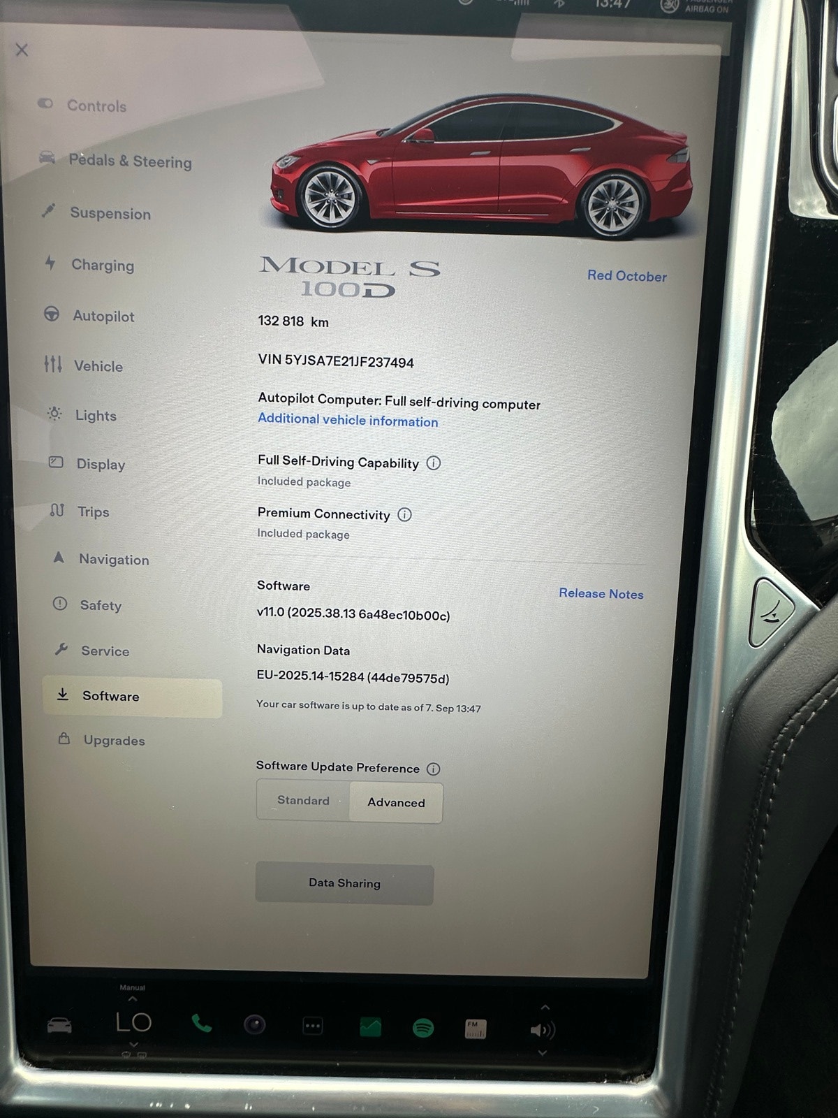 Tesla Model S 100D, 525ps, 2018