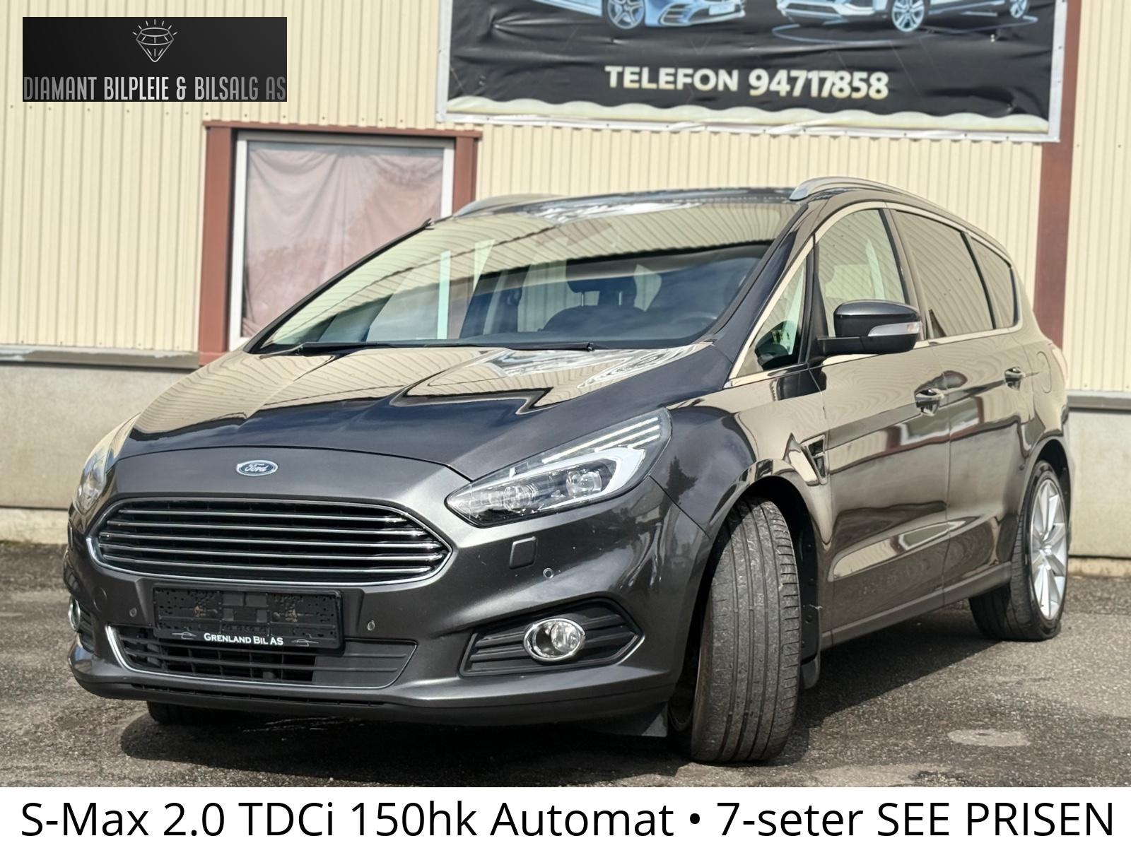 Ford S-MAX 2.0 TDCi Powershift 6, 6-trins, 150ps, 2016