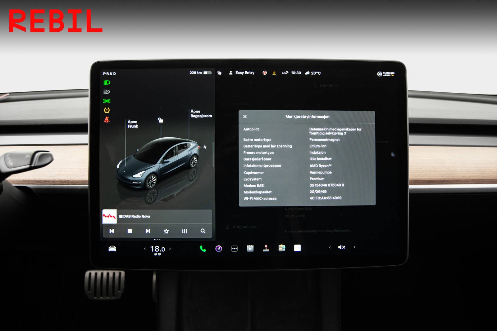 Tesla Model 3 Performance, 534hk, 2023