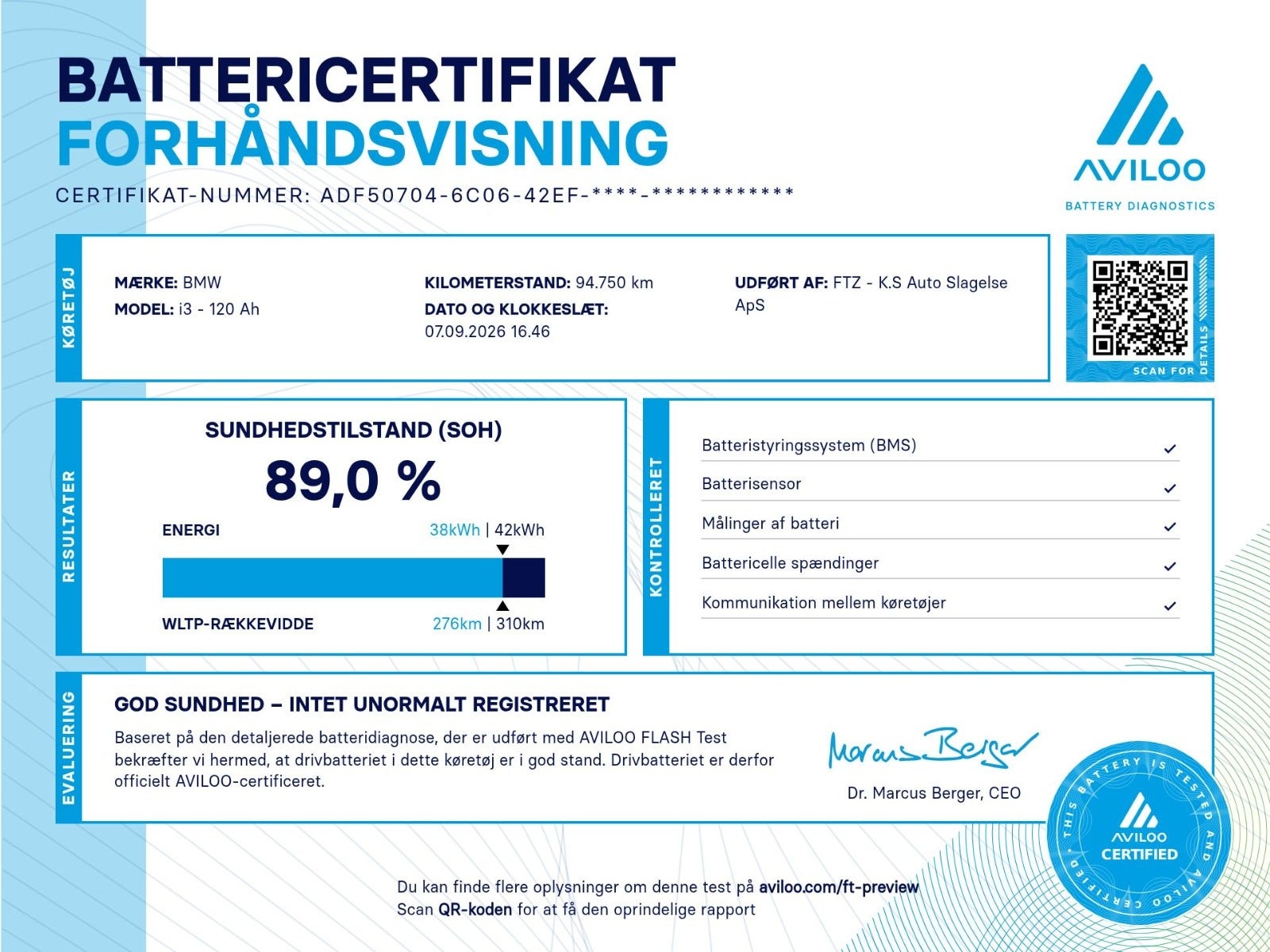 BMW i3s 120 Ah, 183hk, 2021