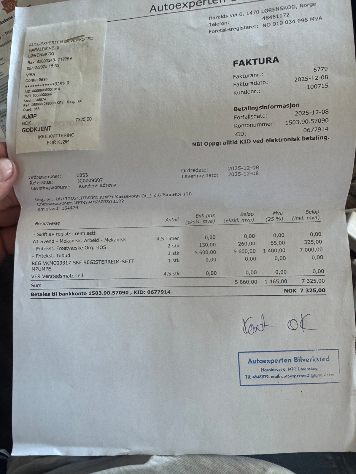Citroën Jumpy Van 2.0 BlueHDi 120 Manual, 6-trins, 122ps, 2016