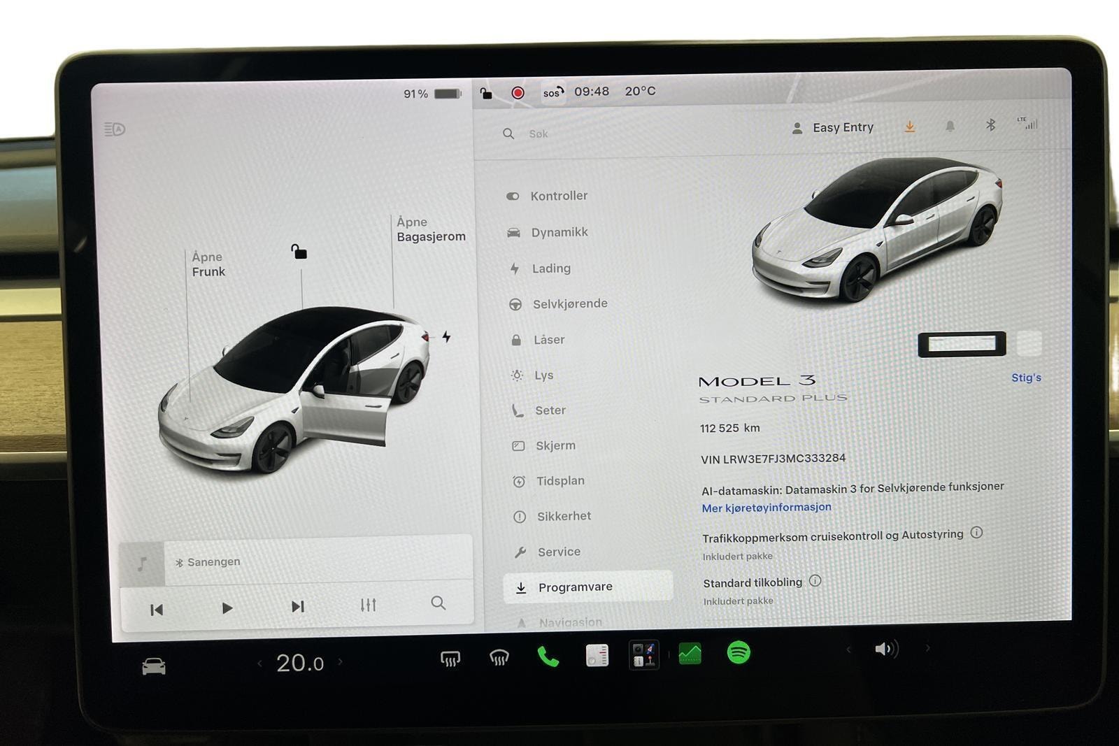Tesla Model 3 Standard Range Plus, 325hp, 2021