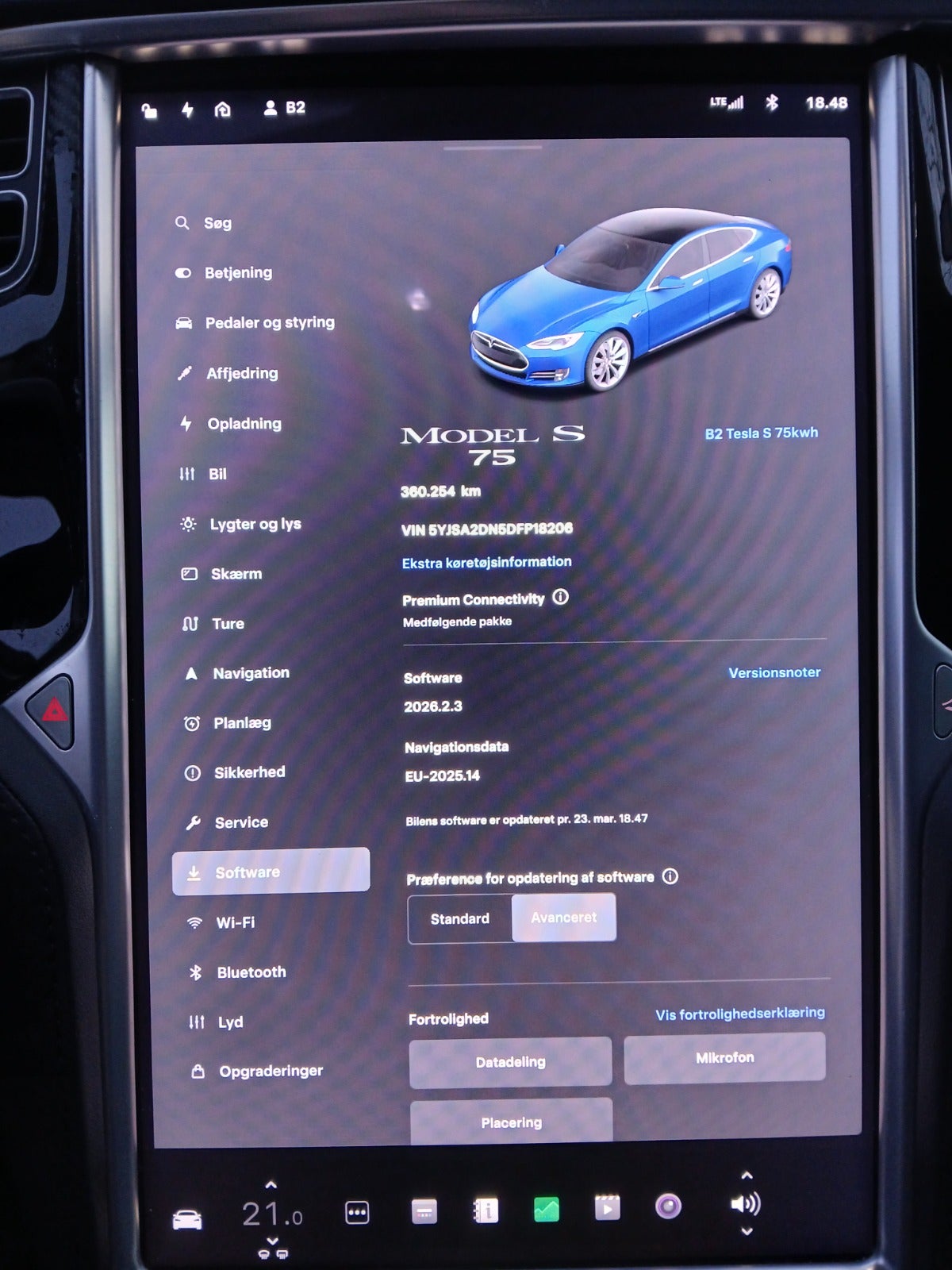 Tesla Model S 85, 378hk, 2013
