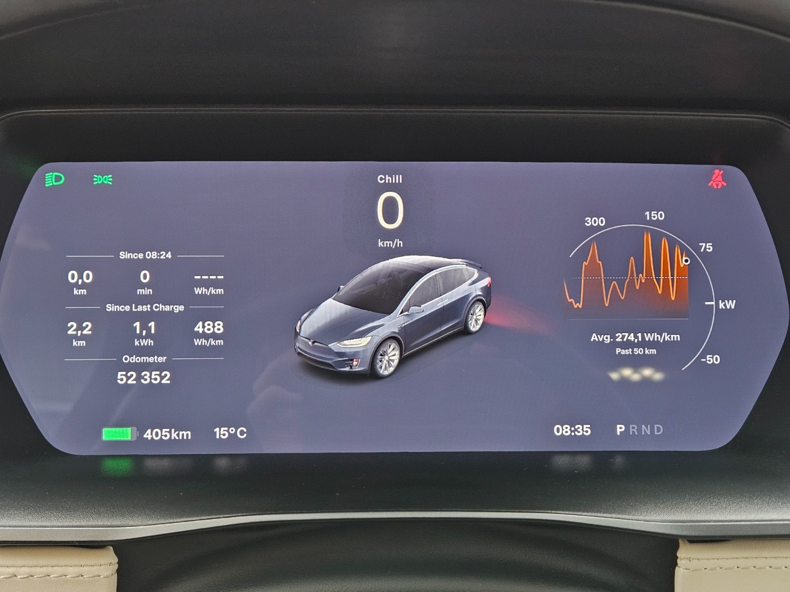 Tesla Model X Long Range, 423hp, 2020
