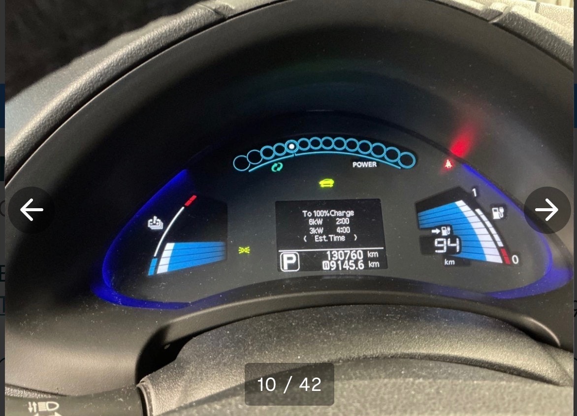 Nissan Leaf 30 kWh, 109ps, 2016