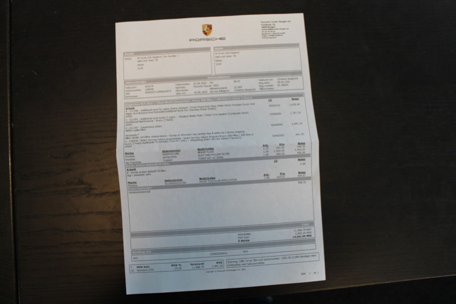 Porsche Taycan Direct Drive/automatisk, 2-trinn, 326hk, 2021