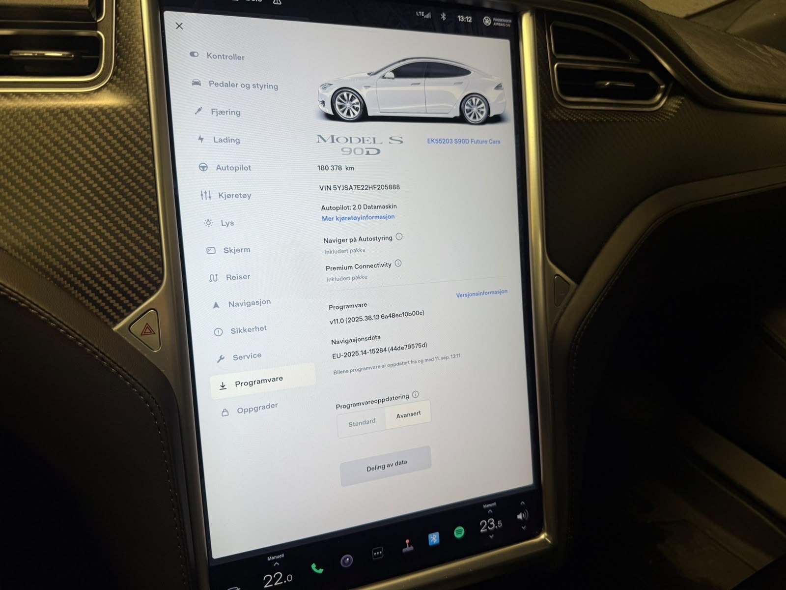 Tesla Model S 90D, 423ps, 2017