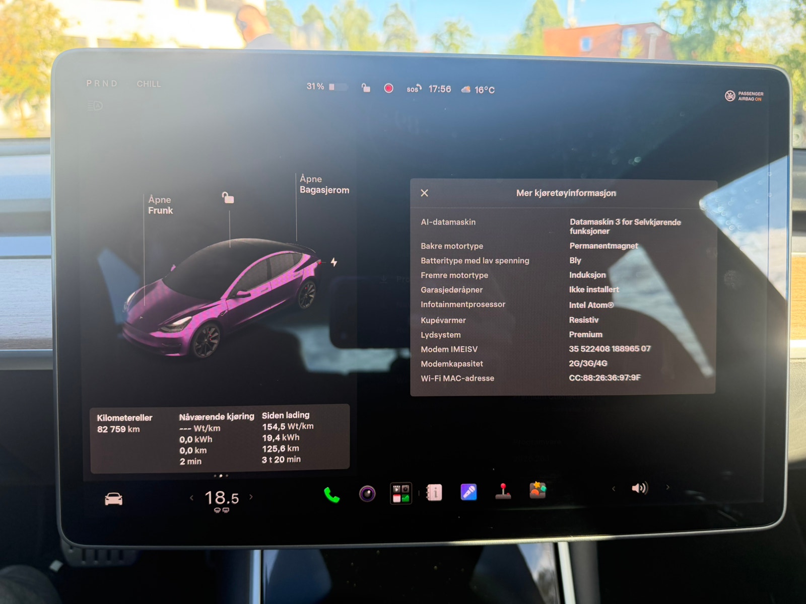 Tesla Model 3 Performance, 513hk, 2020