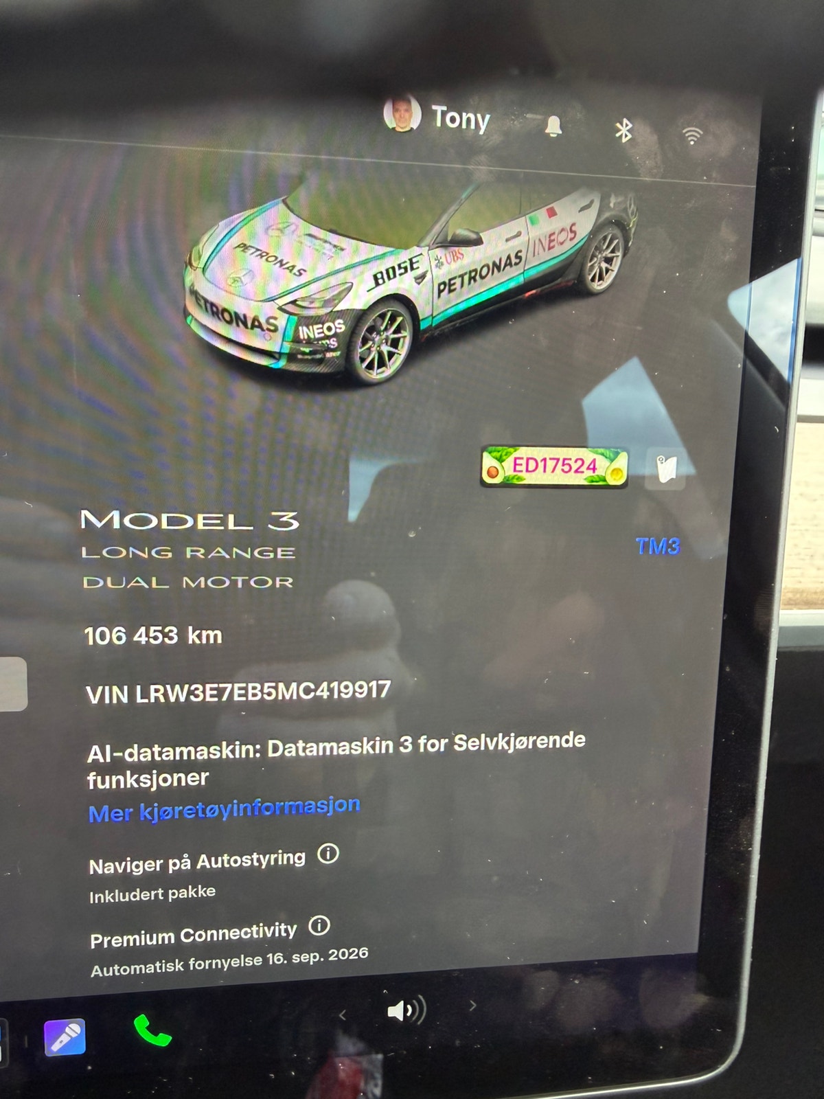 Tesla Model 3 Long Range AWD, 498ps, 2021