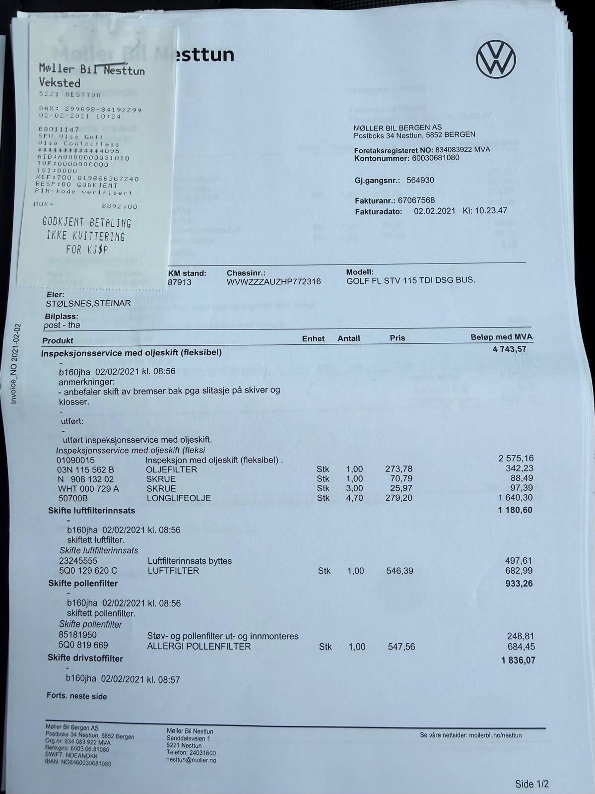Volkswagen Golf Variant 1.6 TDI DPF BMT DSG Sequential, 116hp, 2017