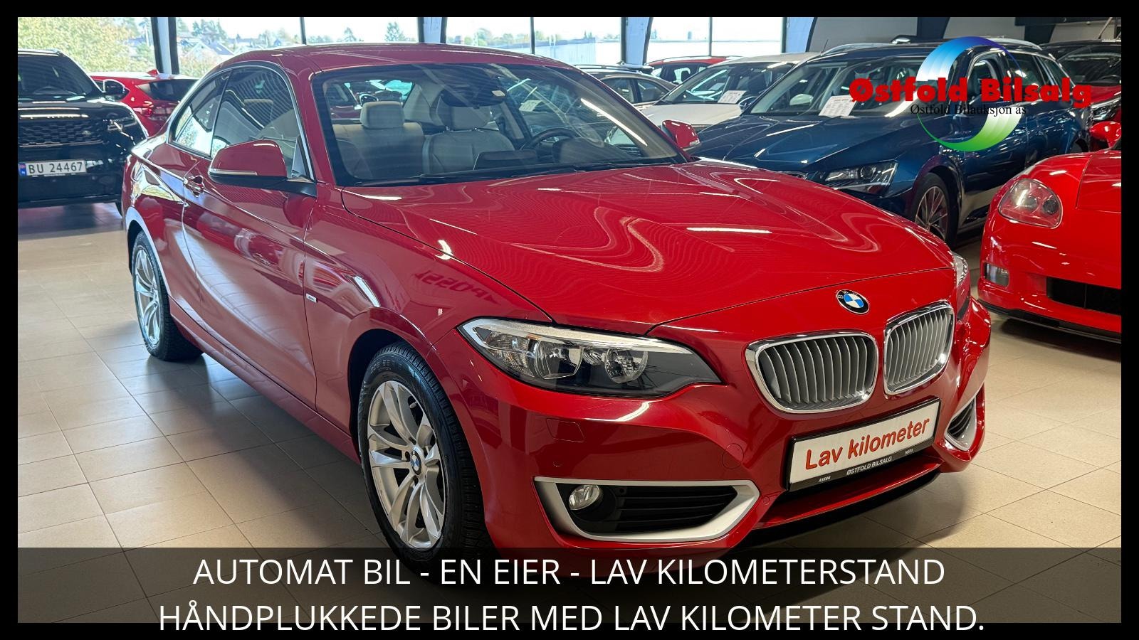 BMW 218d Coupé Steptronic, 8-trins, 136ps, 2015