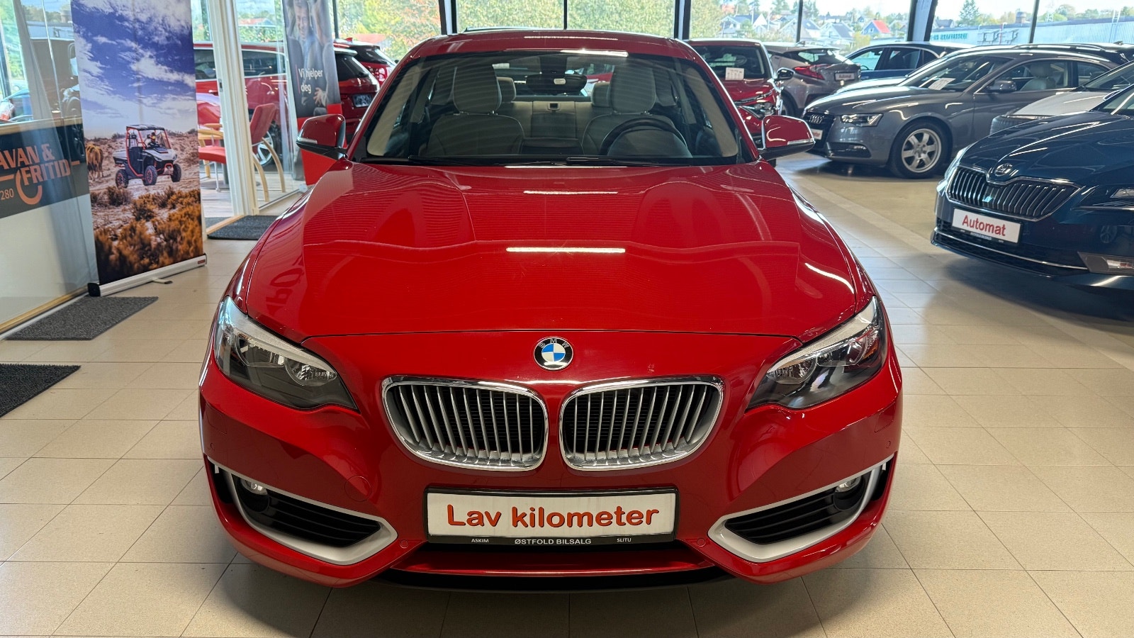 BMW 218d Coupé Steptronic, 8-trins, 136ps, 2015