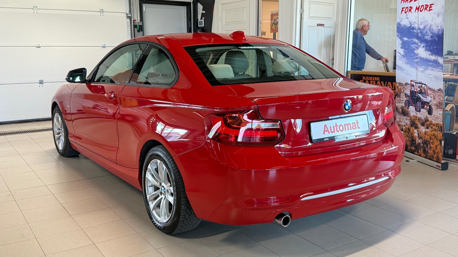 BMW 218d Coupé Steptronic, 8-trins, 136ps, 2015