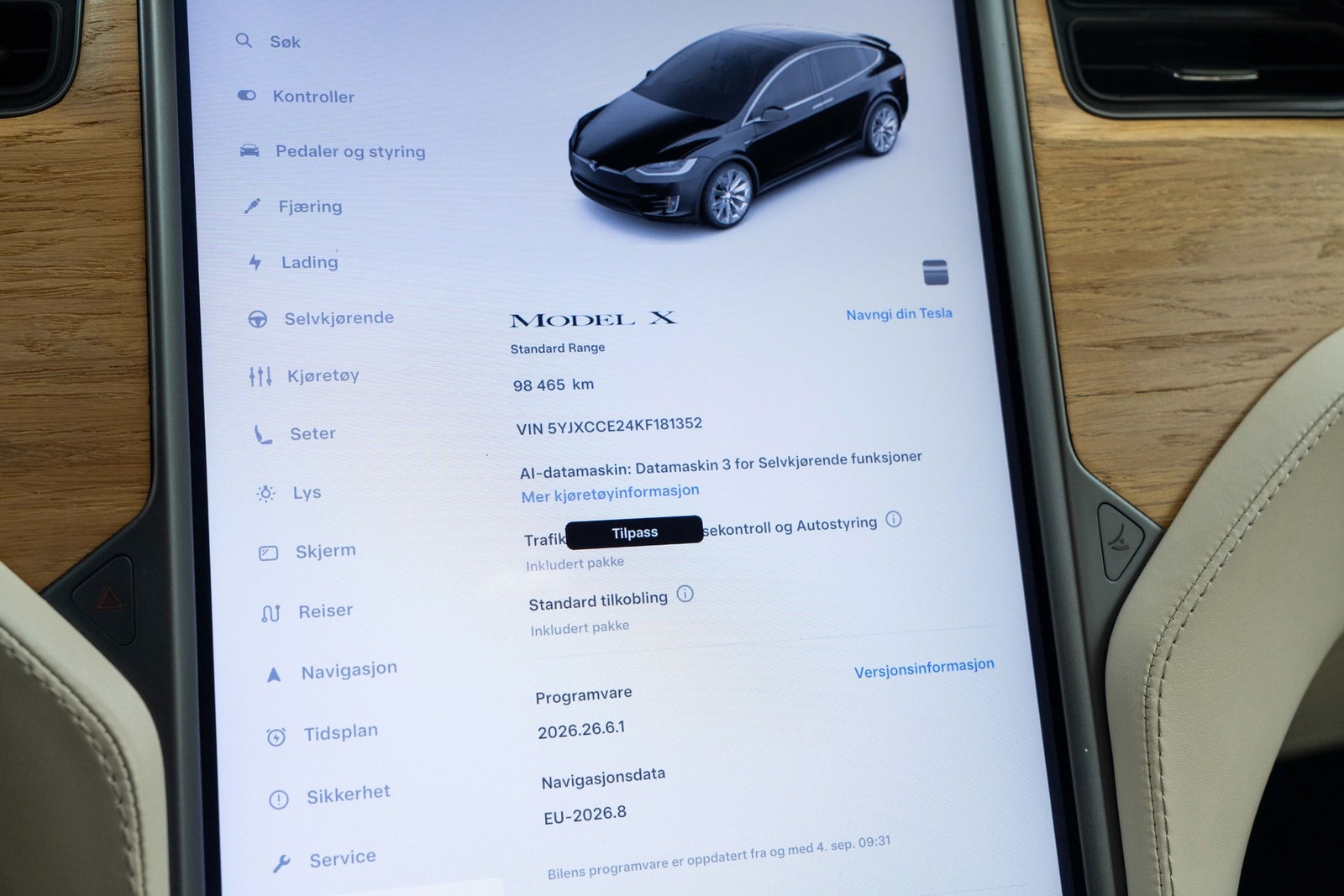 Tesla Model X Standard Range, 333ps, 2019
