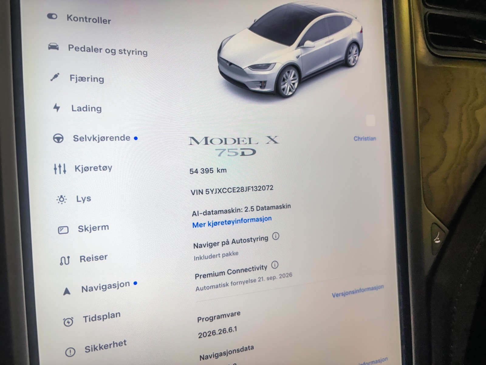 Tesla Model X 75D, 525ps, 2018