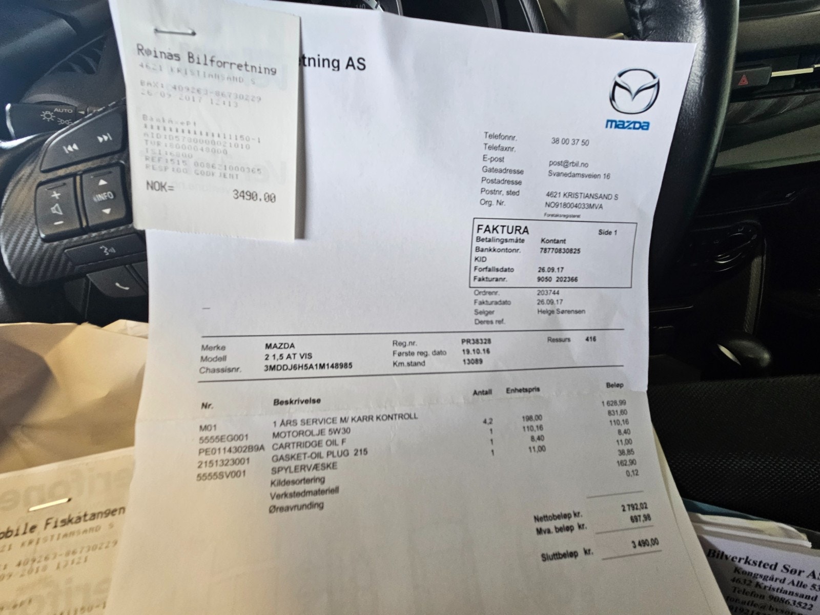 Mazda 2 5-door 1.5  SKYACTIV-G Automatic, 6-trins, 90ps, 2016