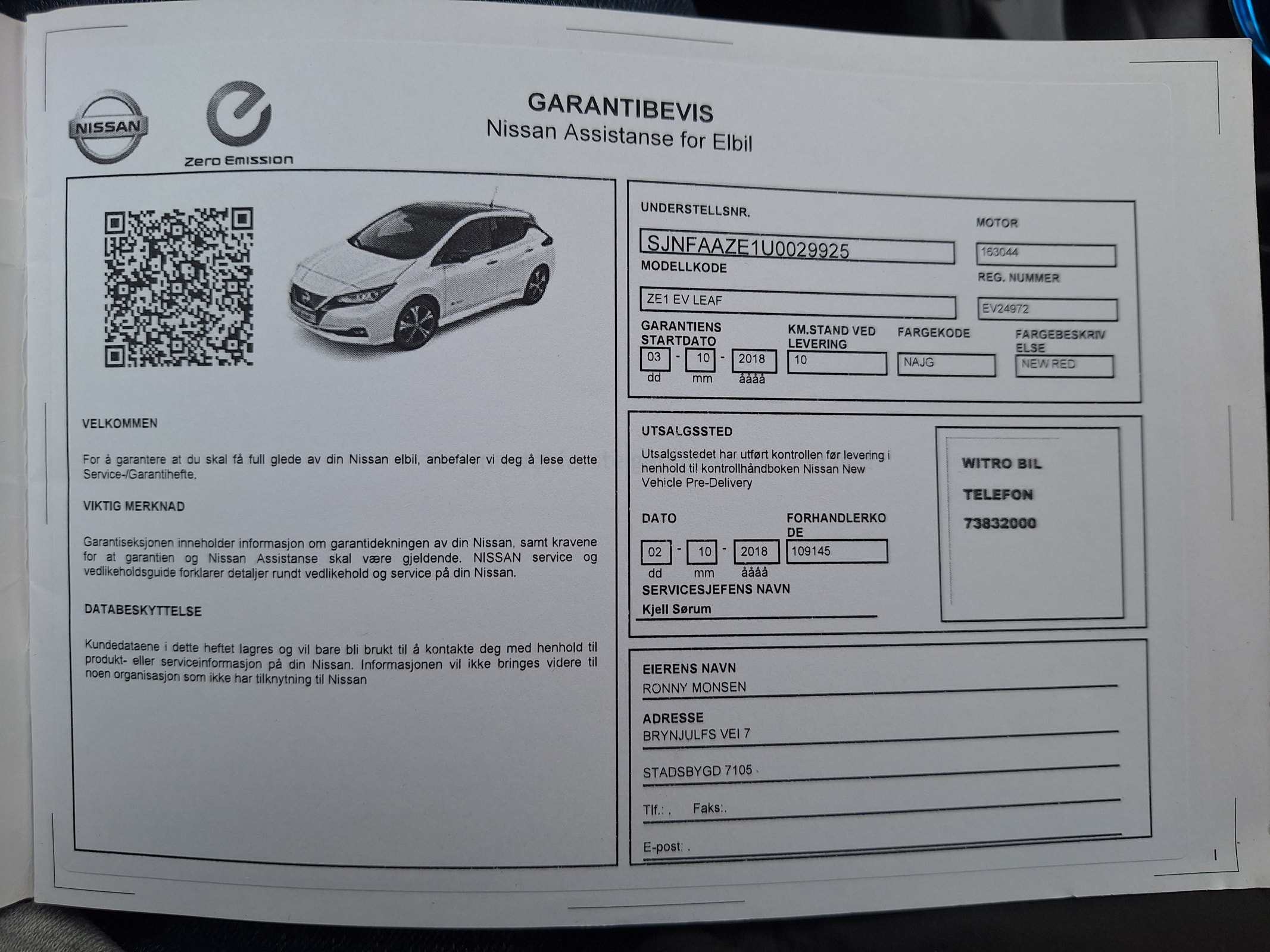 Nissan Leaf, 150ps, 2018