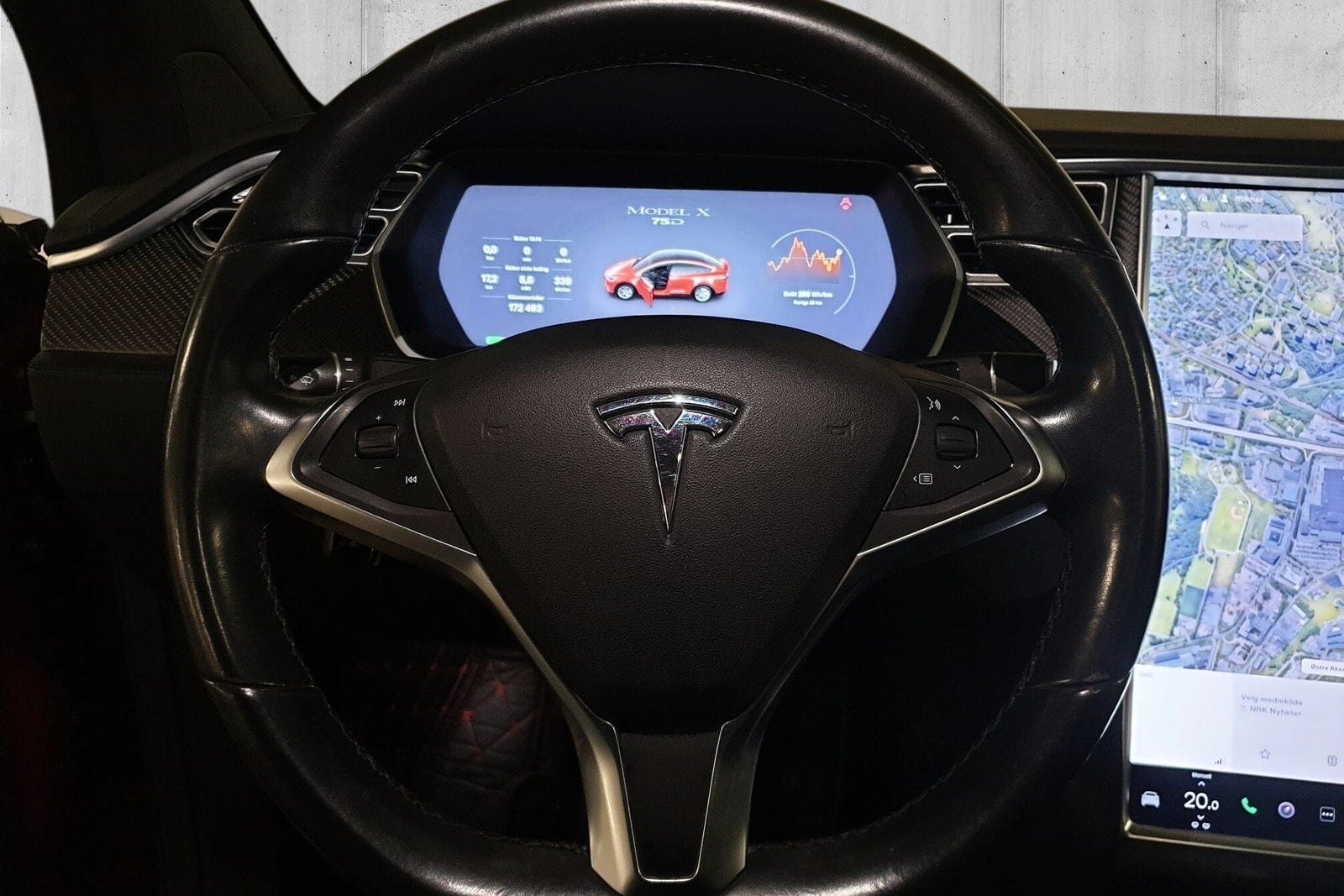 Tesla Model X 75D, 525hp, 2017