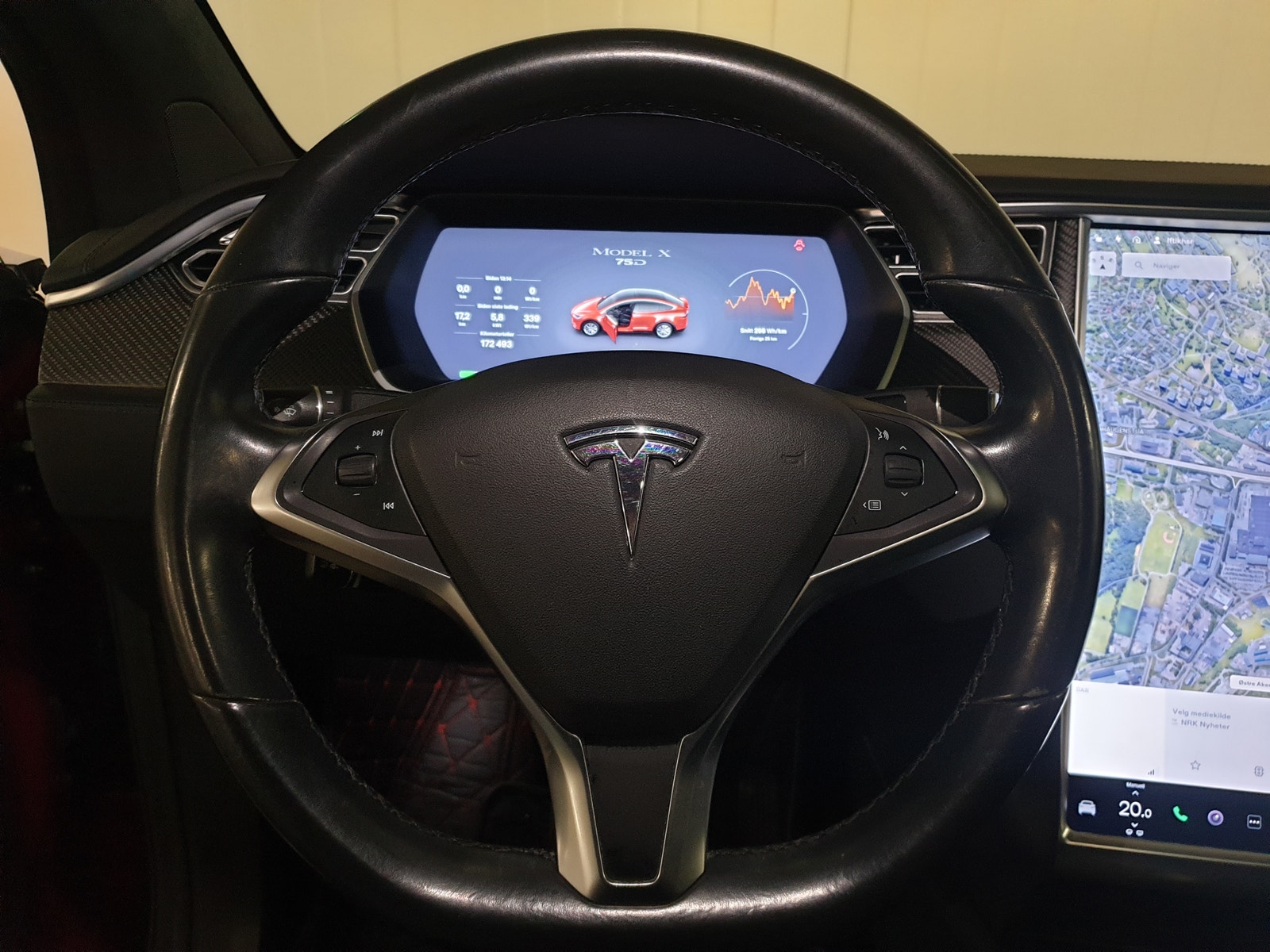 Tesla Model X 75D, 525hp, 2017