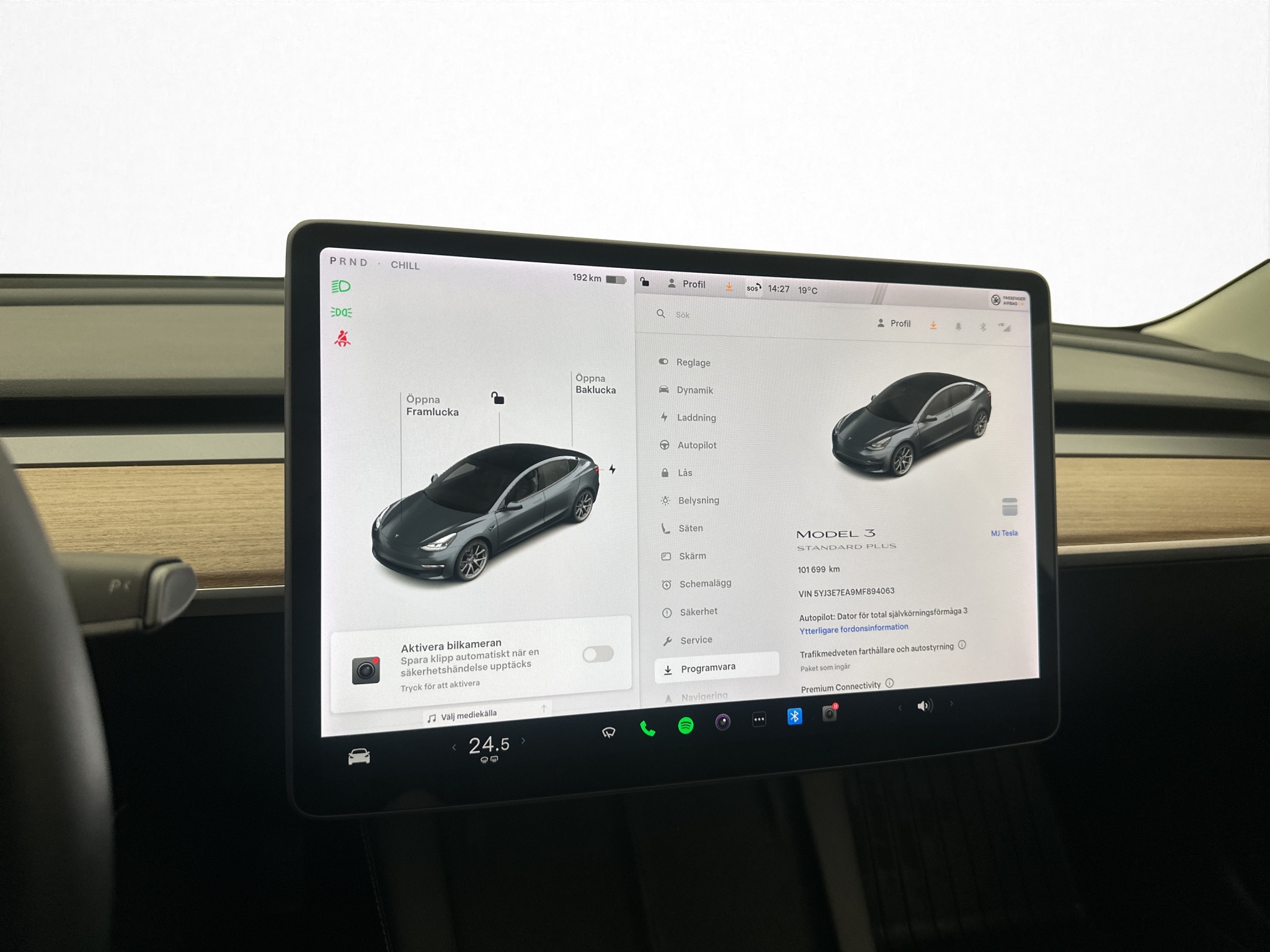 Tesla Model 3 Standard Range Plus, 325hk, 2021
