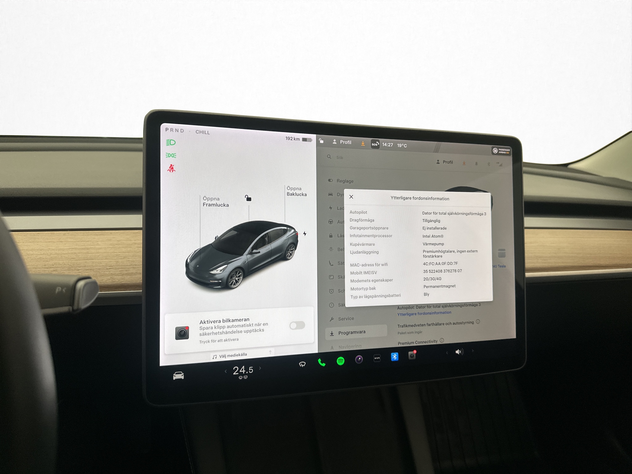 Tesla Model 3 Standard Range Plus, 325hk, 2021