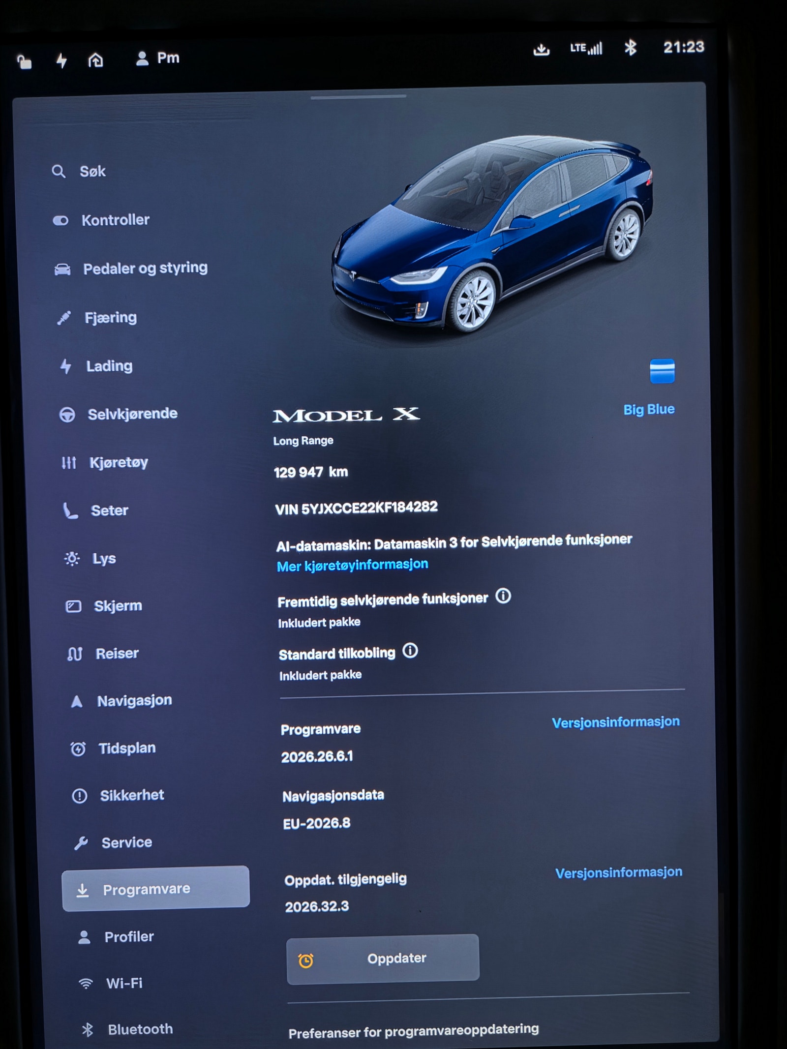 Tesla Model X Long Range, 423hp, 2019