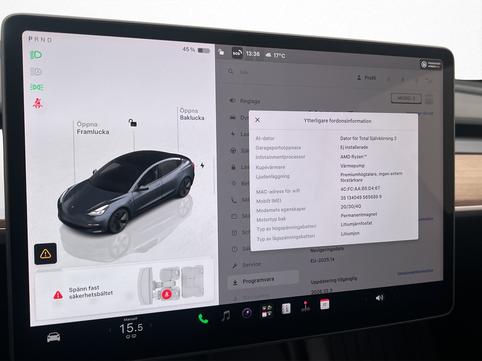 Tesla Model 3 Standard Range, 283hk, 2022