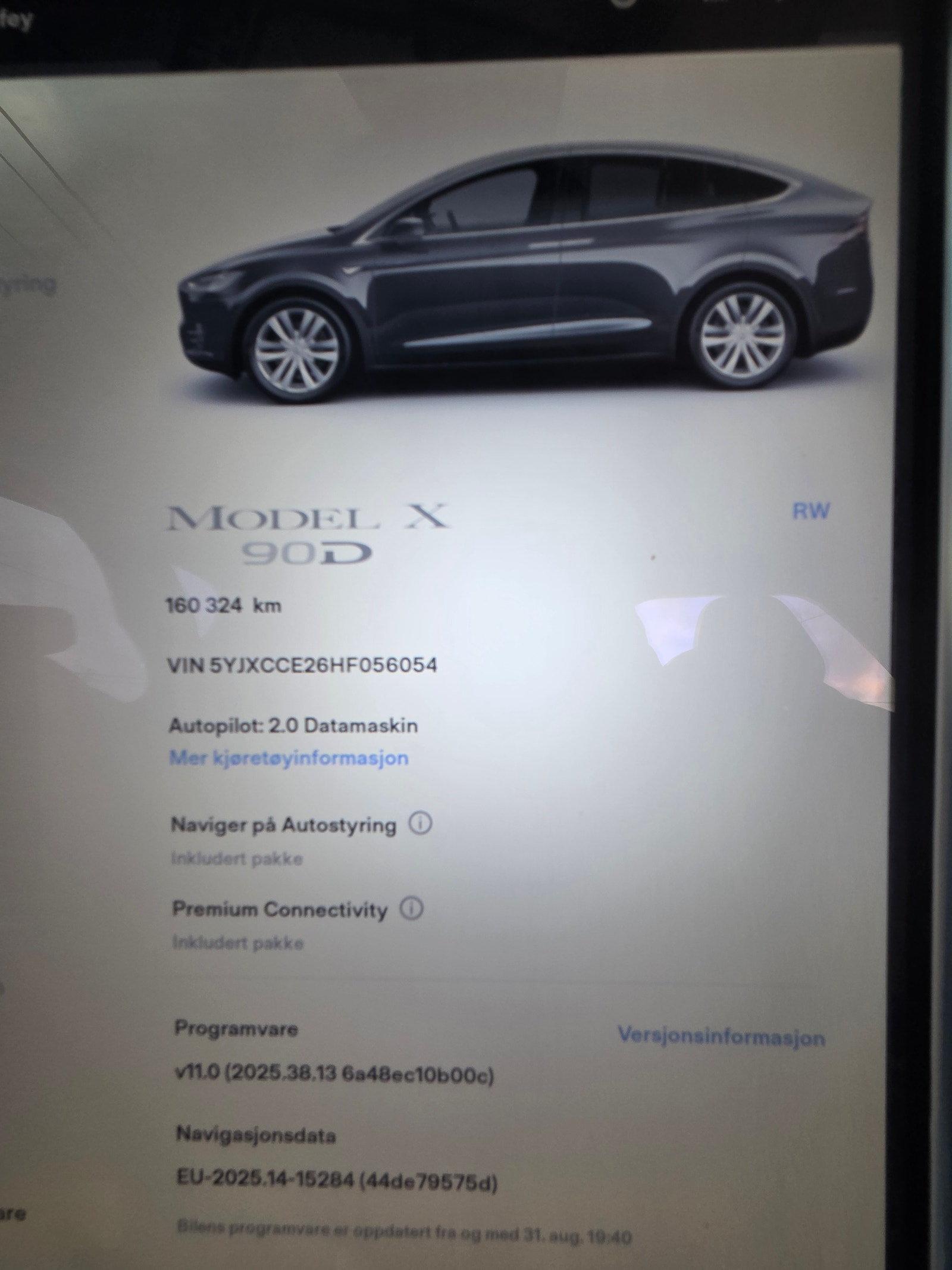 Tesla Model X 90D, 423hp, 2017