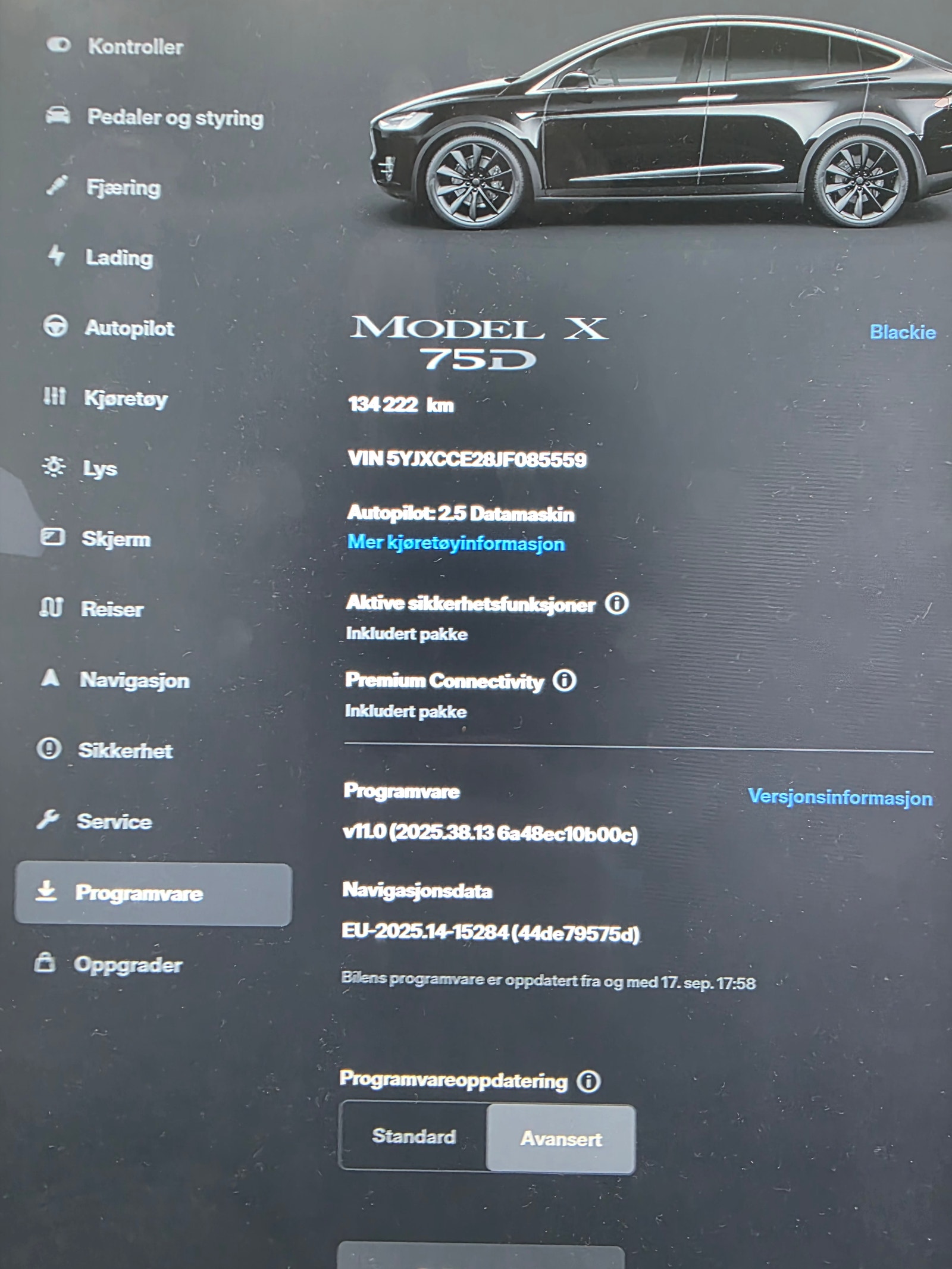 Tesla Model X 75D, 525ps, 2018